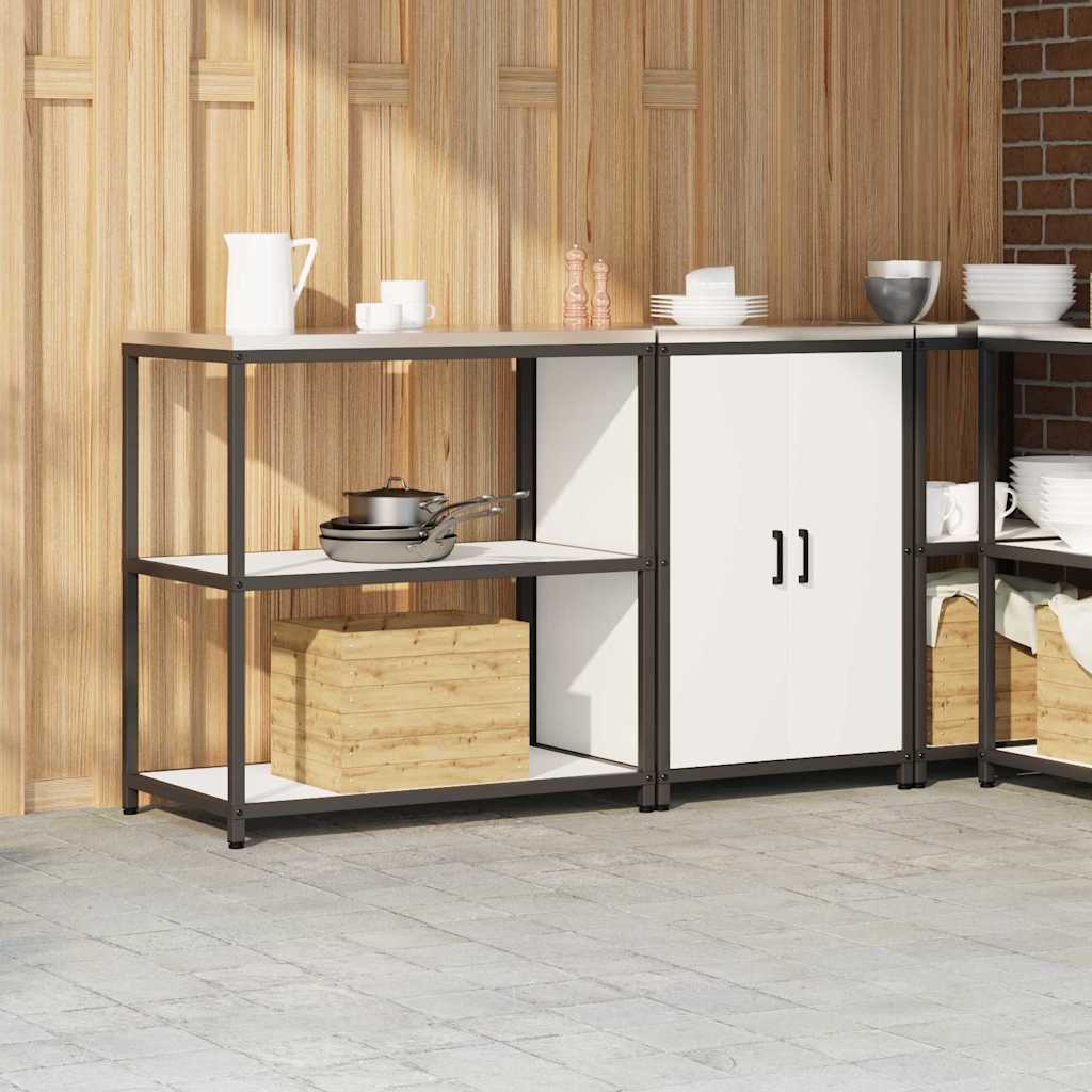 Ensemble de rangement cuisine HATTEM 2 pc Blanc - XIOS