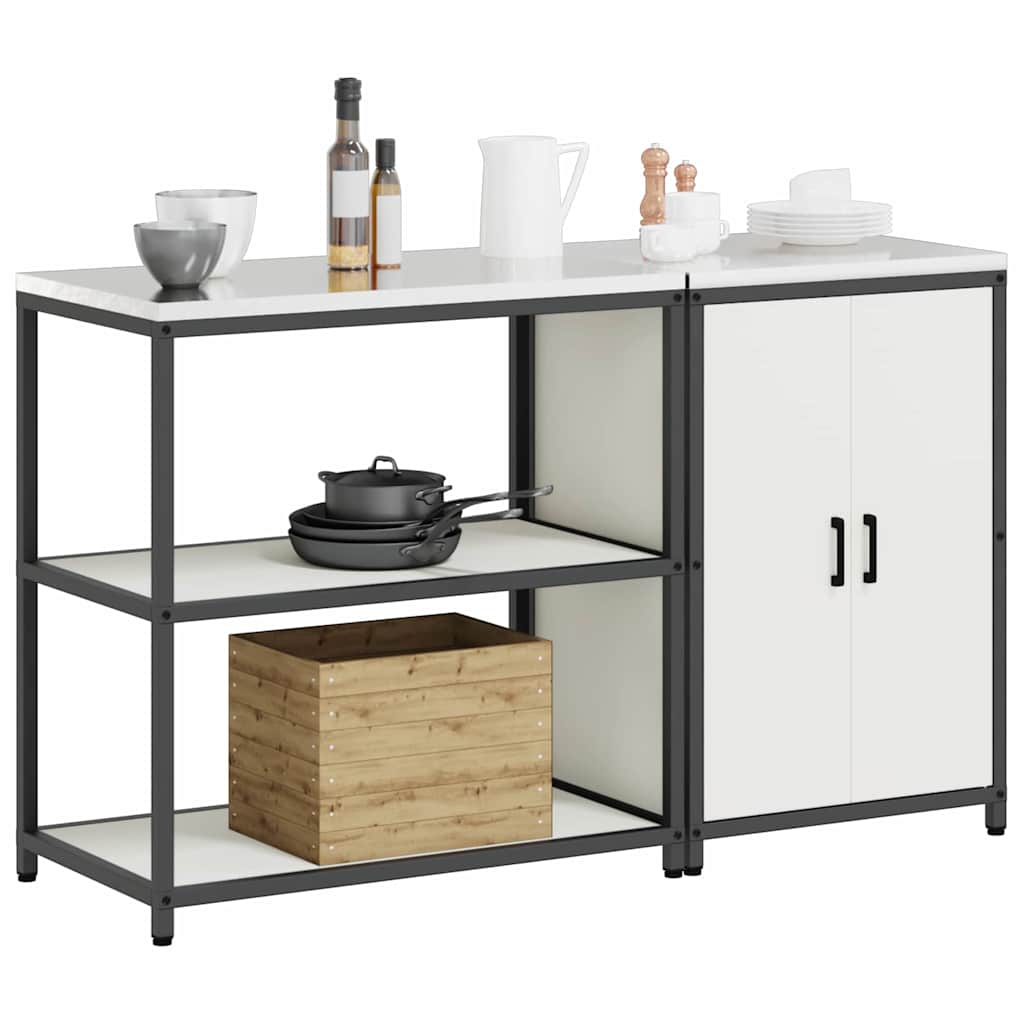 Ensemble de rangement cuisine HATTEM 2 pc Blanc - XIOS