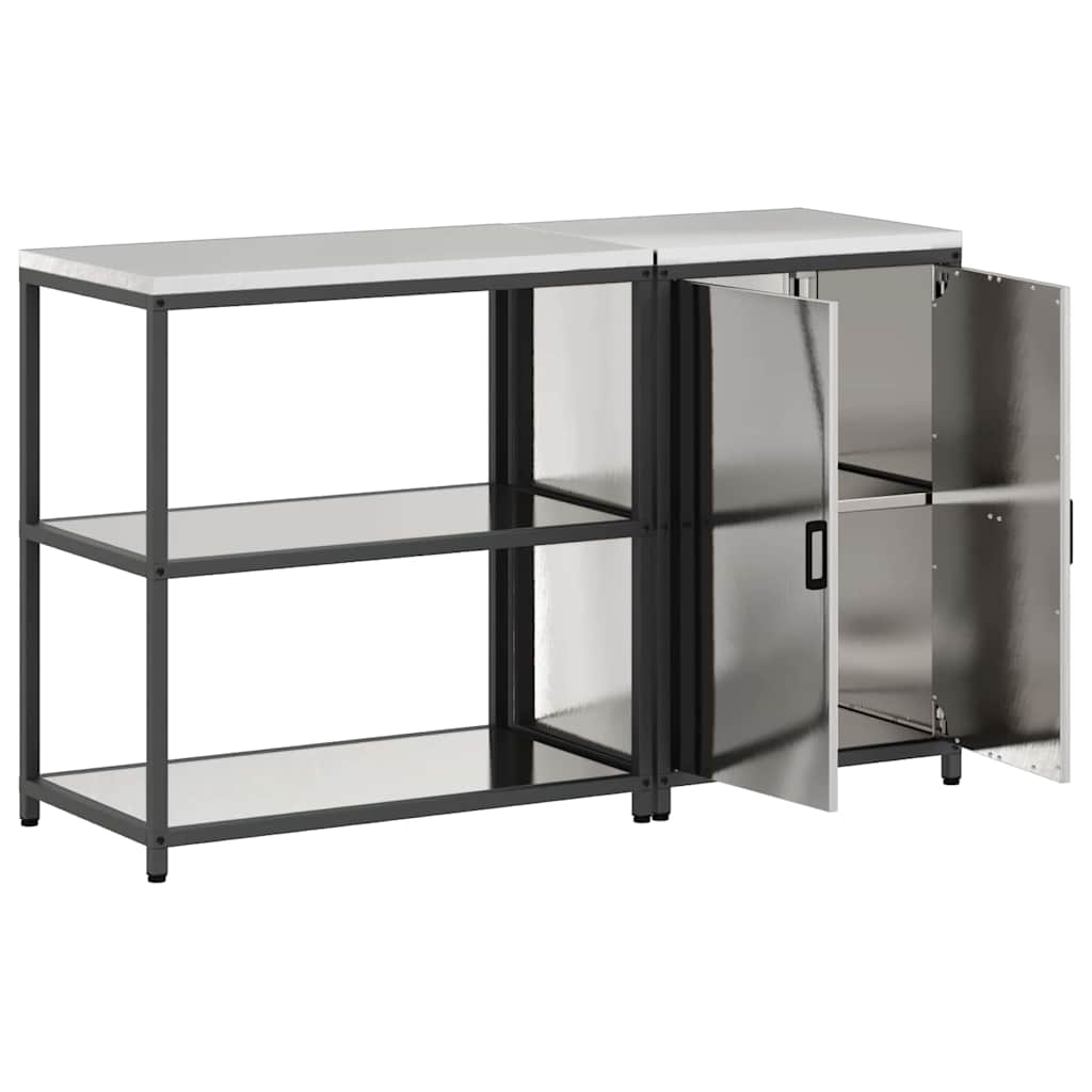 Ensemble de rangement cuisine HATTEM 2 pc Argenté - XIOS