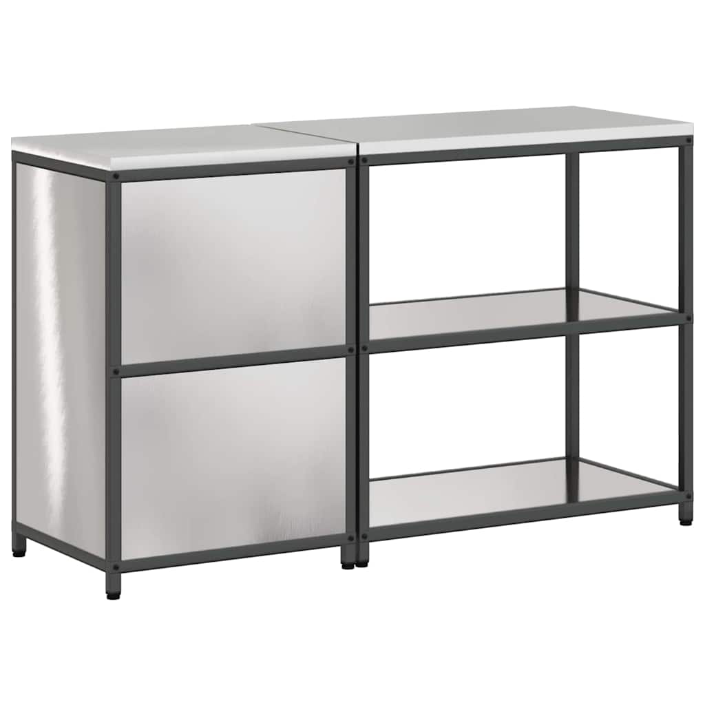 Ensemble de rangement cuisine HATTEM 2 pc Argenté - XIOS