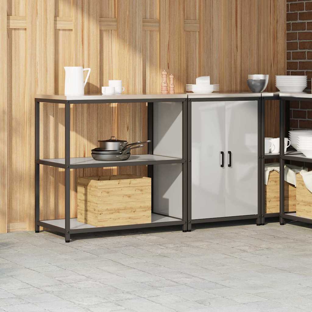 Ensemble de rangement cuisine HATTEM 2 pc Argenté - XIOS