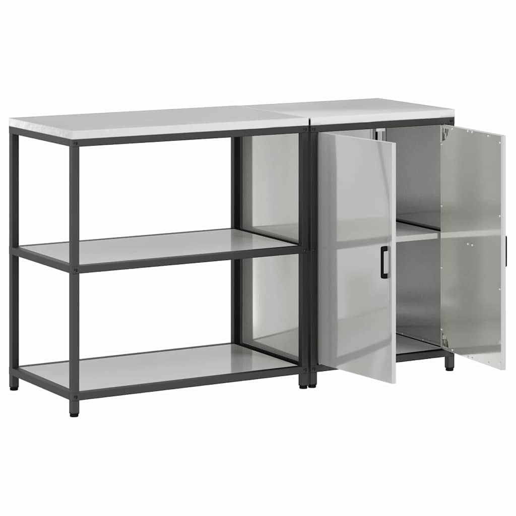 Ensemble de rangement cuisine HATTEM 2 pc Argenté - XIOS