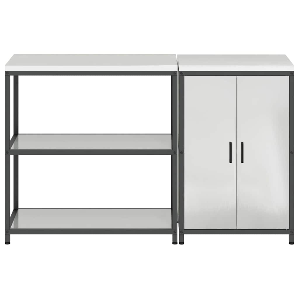 Ensemble de rangement cuisine HATTEM 2 pc Argenté - XIOS