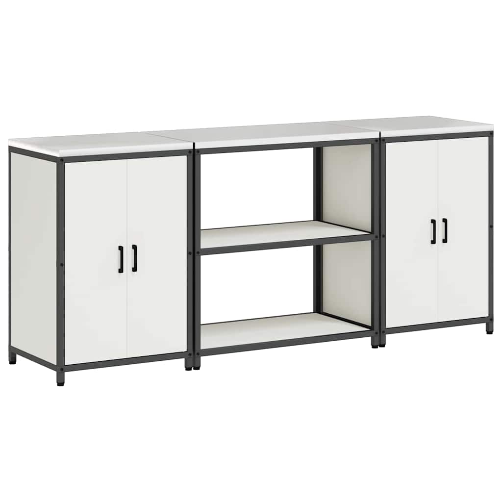 Ensemble de rangement cuisine HATTEM 3 pc Blanc - XIOS