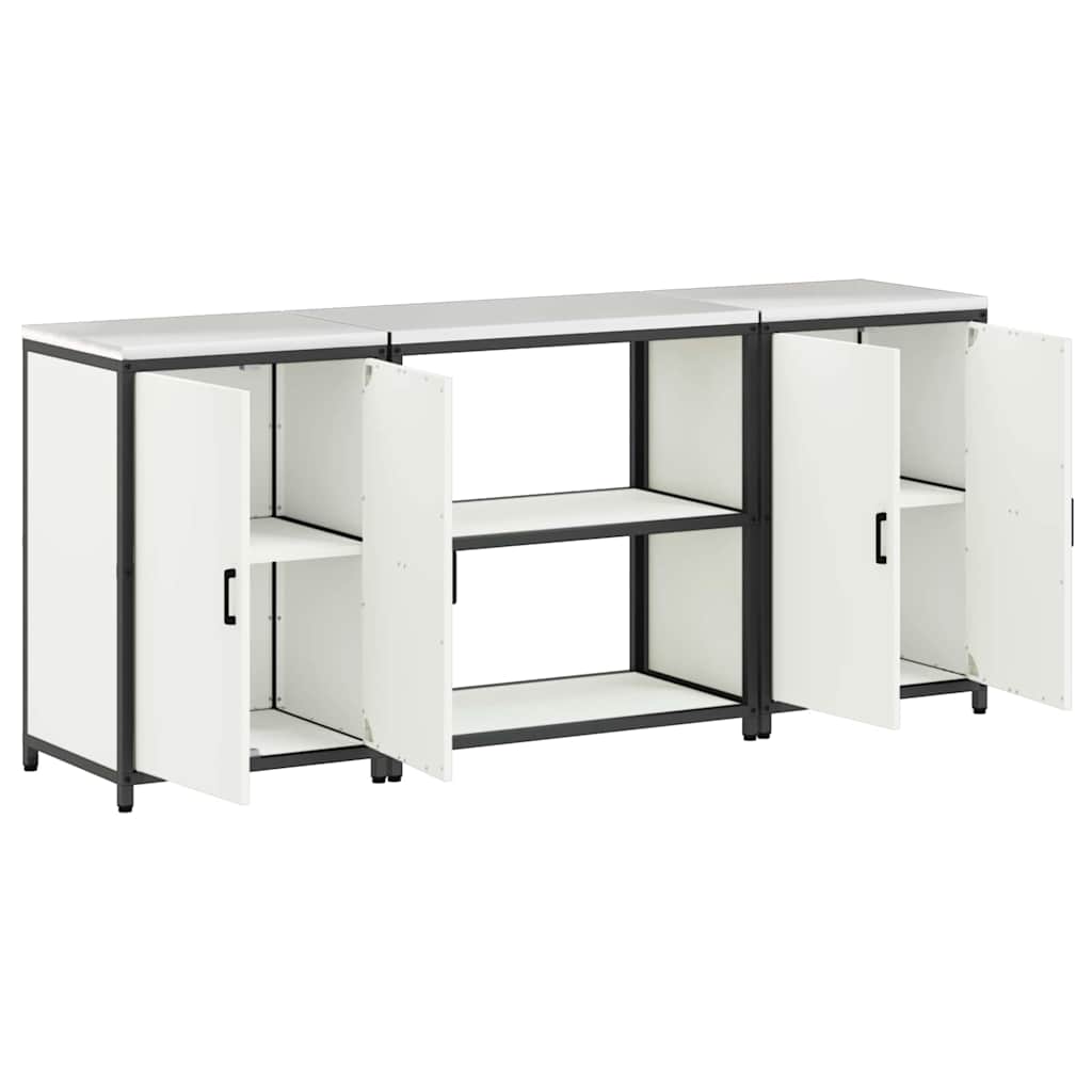Ensemble de rangement cuisine HATTEM 3 pc Blanc - XIOS