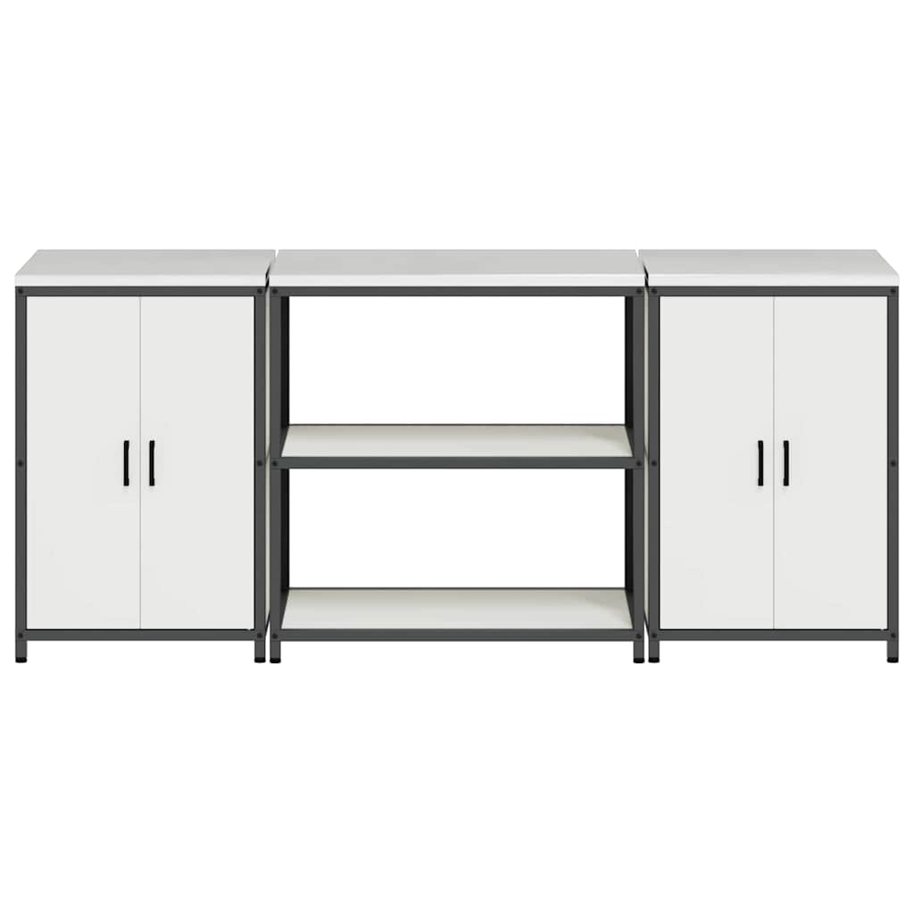 Ensemble de rangement cuisine HATTEM 3 pc Blanc - XIOS
