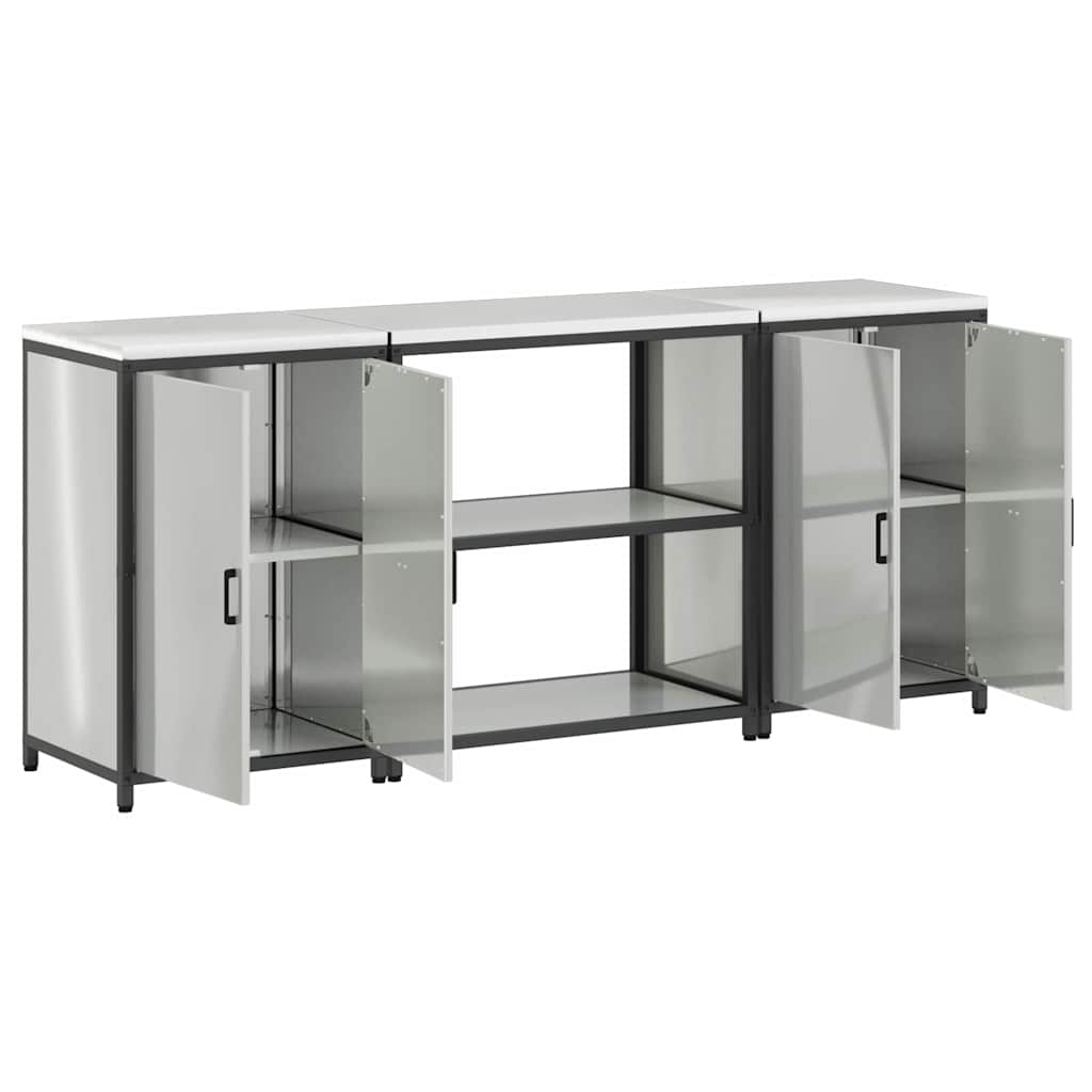 Ensemble de rangement cuisine HATTEM 3 pc Argenté - XIOS