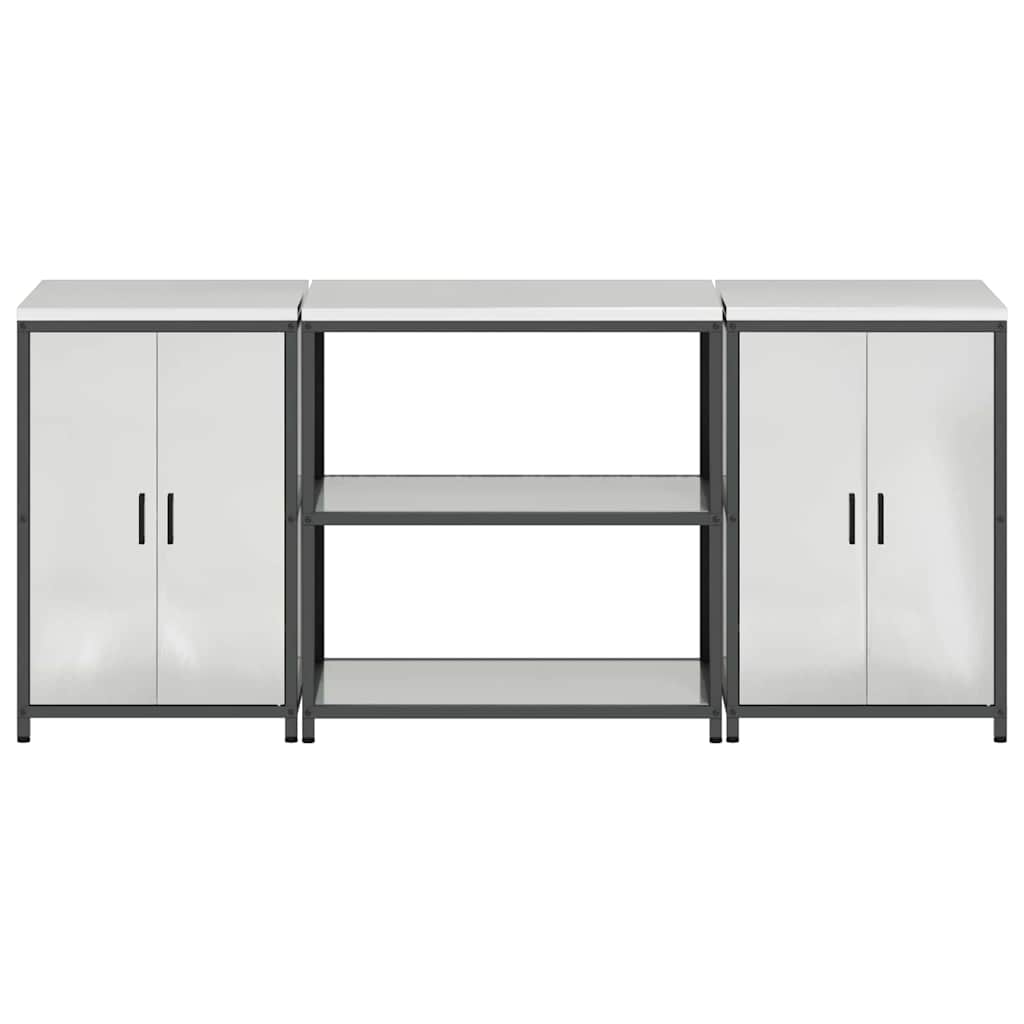 Ensemble de rangement cuisine HATTEM 3 pc Argenté - XIOS