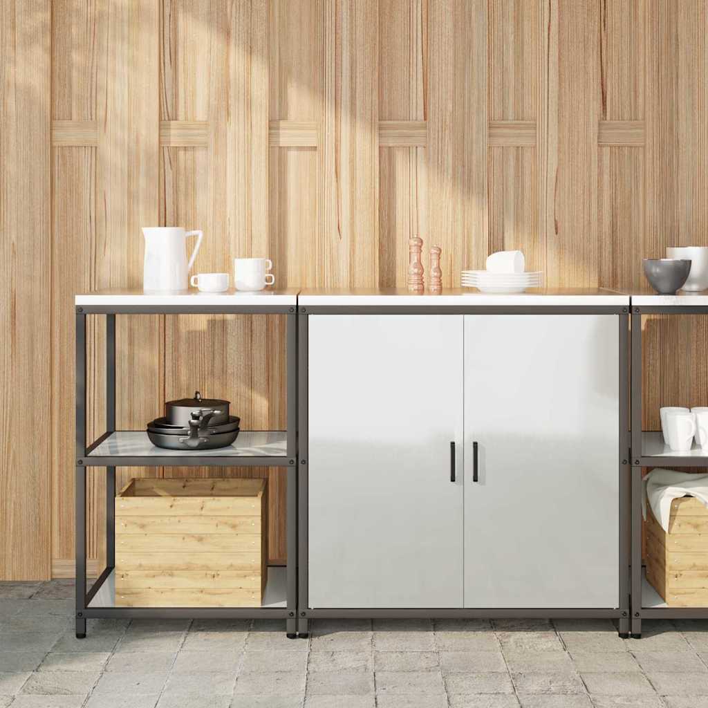 Ensemble de rangement cuisine HATTEM 2 pc Argenté - XIOS