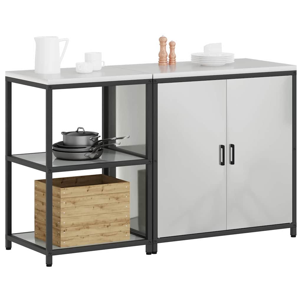Ensemble de rangement cuisine HATTEM 2 pc Argenté - XIOS