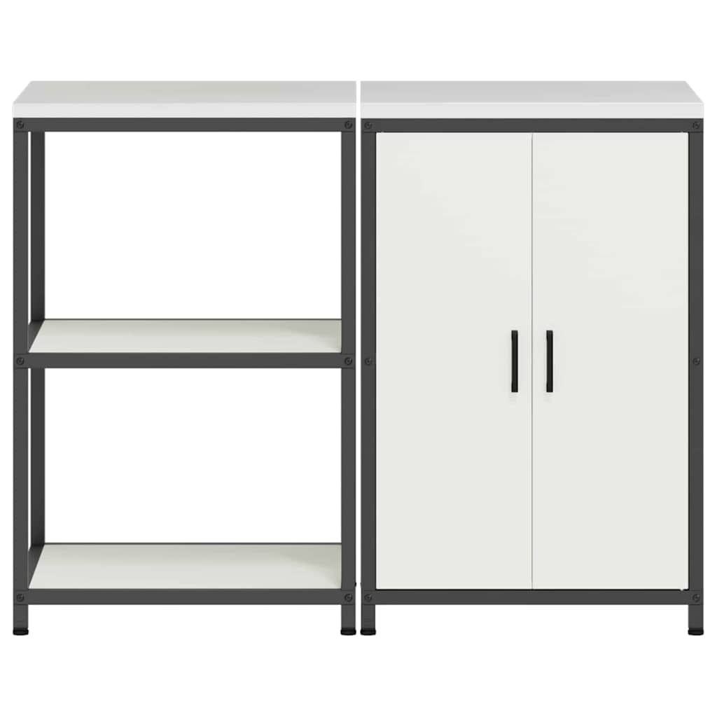 Ensemble de rangement cuisine HATTEM 2 pc Blanc - XIOS