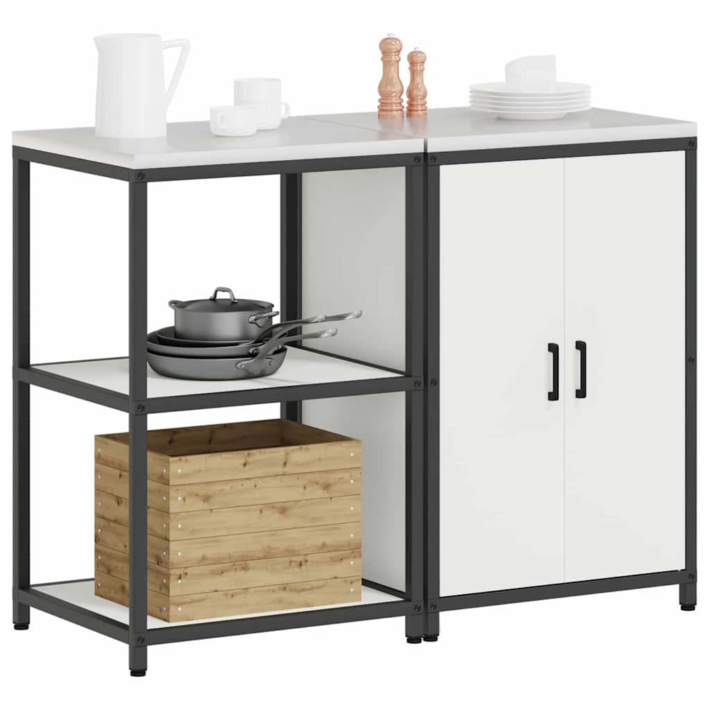 Ensemble de rangement cuisine HATTEM 2 pc Blanc - XIOS