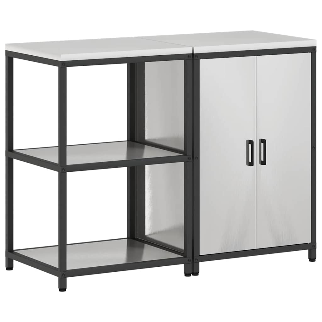Ensemble de rangement cuisine HATTEM 2 pc Argenté - XIOS