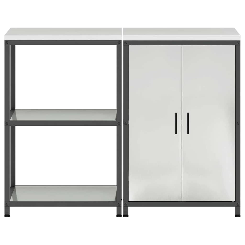 Ensemble de rangement cuisine HATTEM 2 pc Argenté - XIOS