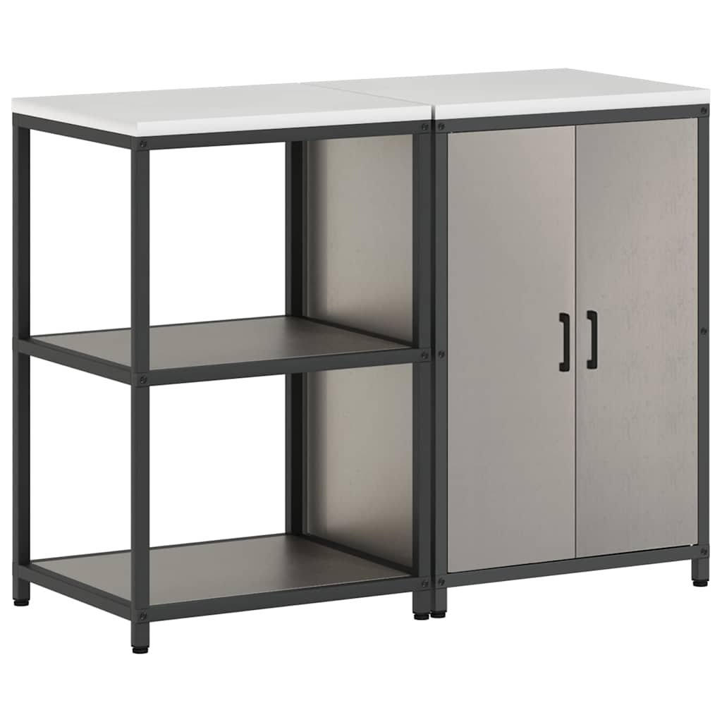 Ensemble de rangement cuisine HATTEM 2 pc Rouillé Acier - XIOS