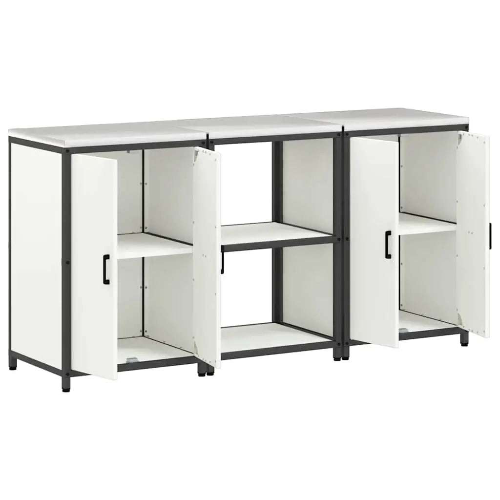 Ensemble de rangement cuisine HATTEM 3 pc Blanc - XIOS