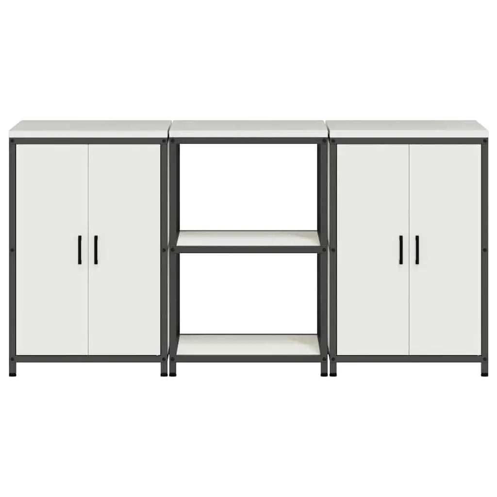 Ensemble de rangement cuisine HATTEM 3 pc Blanc - XIOS
