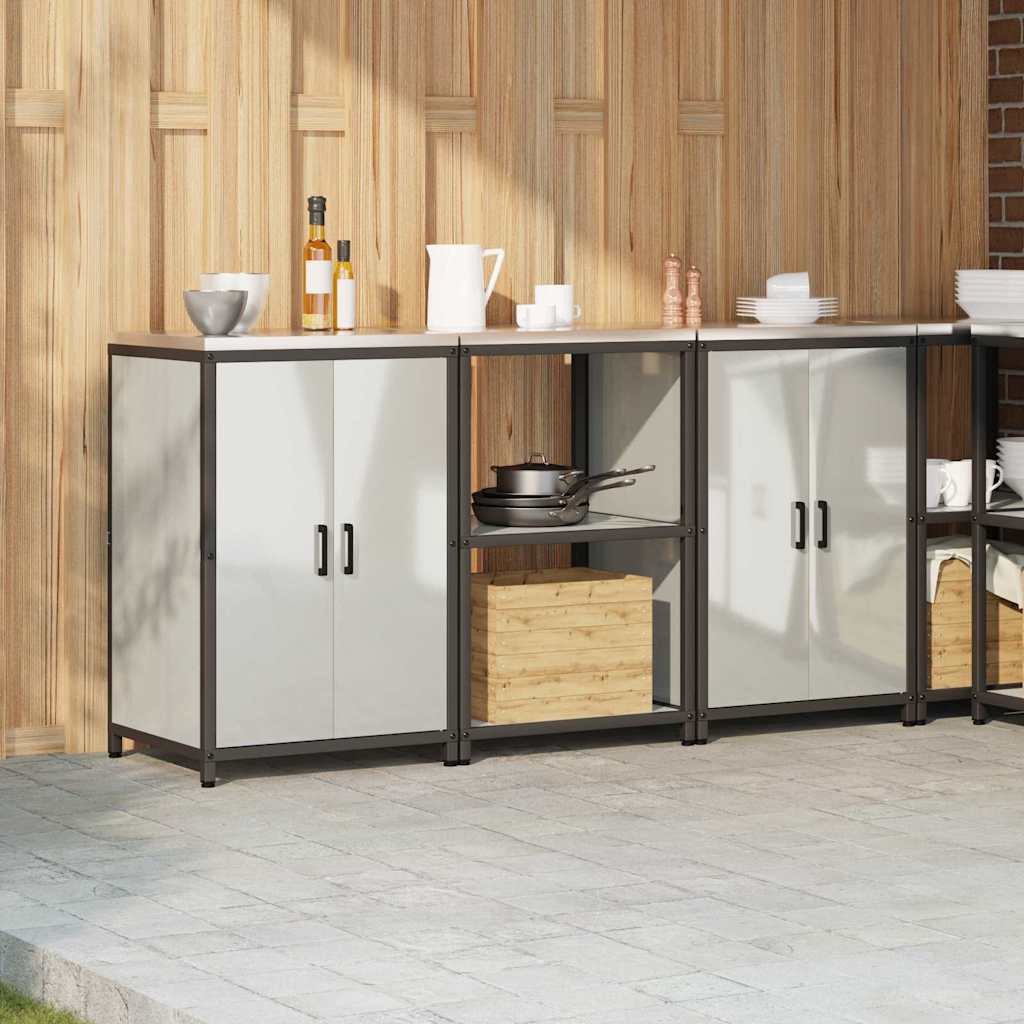 Ensemble de rangement cuisine HATTEM 3 pc Argenté - XIOS