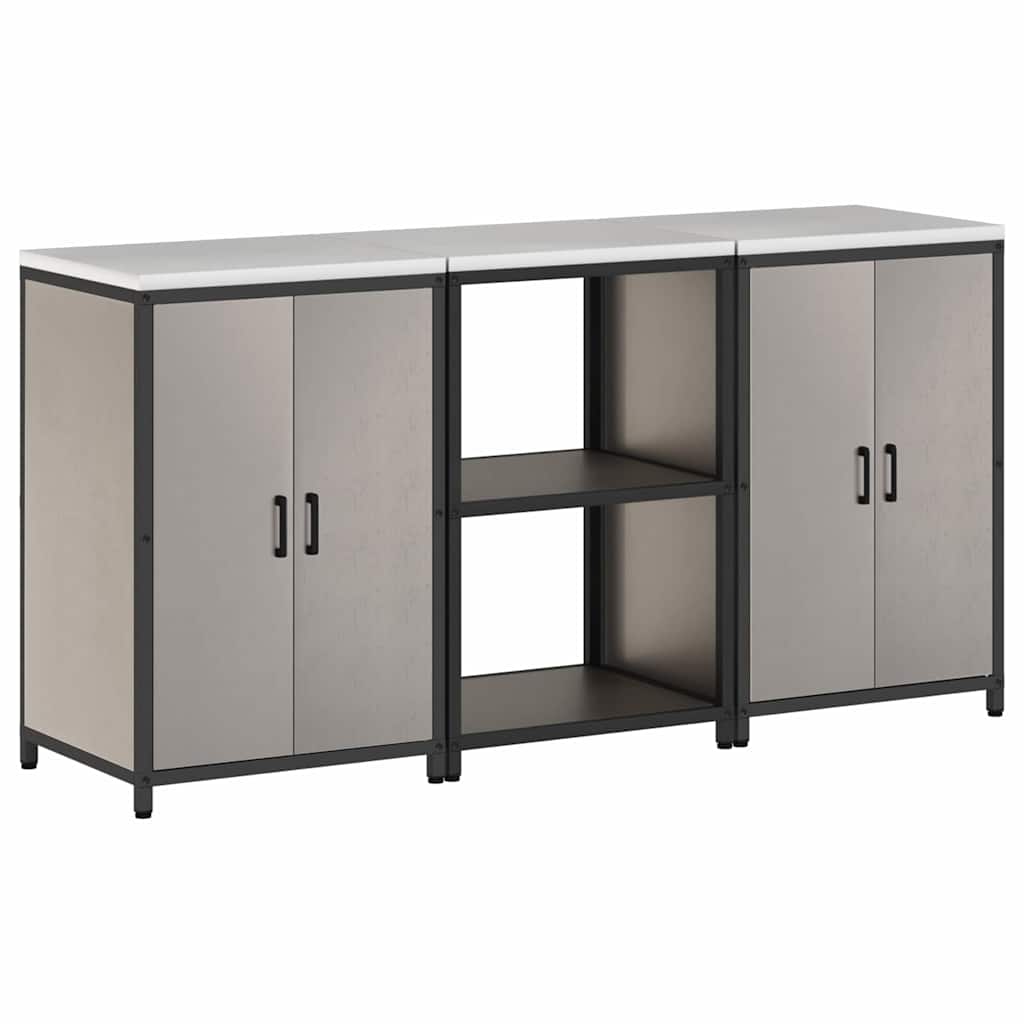 Ensemble de rangement cuisine HATTEM 3 pc Rouillé Acier - XIOS