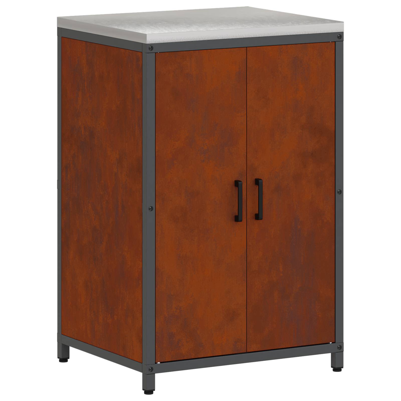 Ensemble de rangement cuisine HATTEM 3 pc Rouillé Acier - XIOS