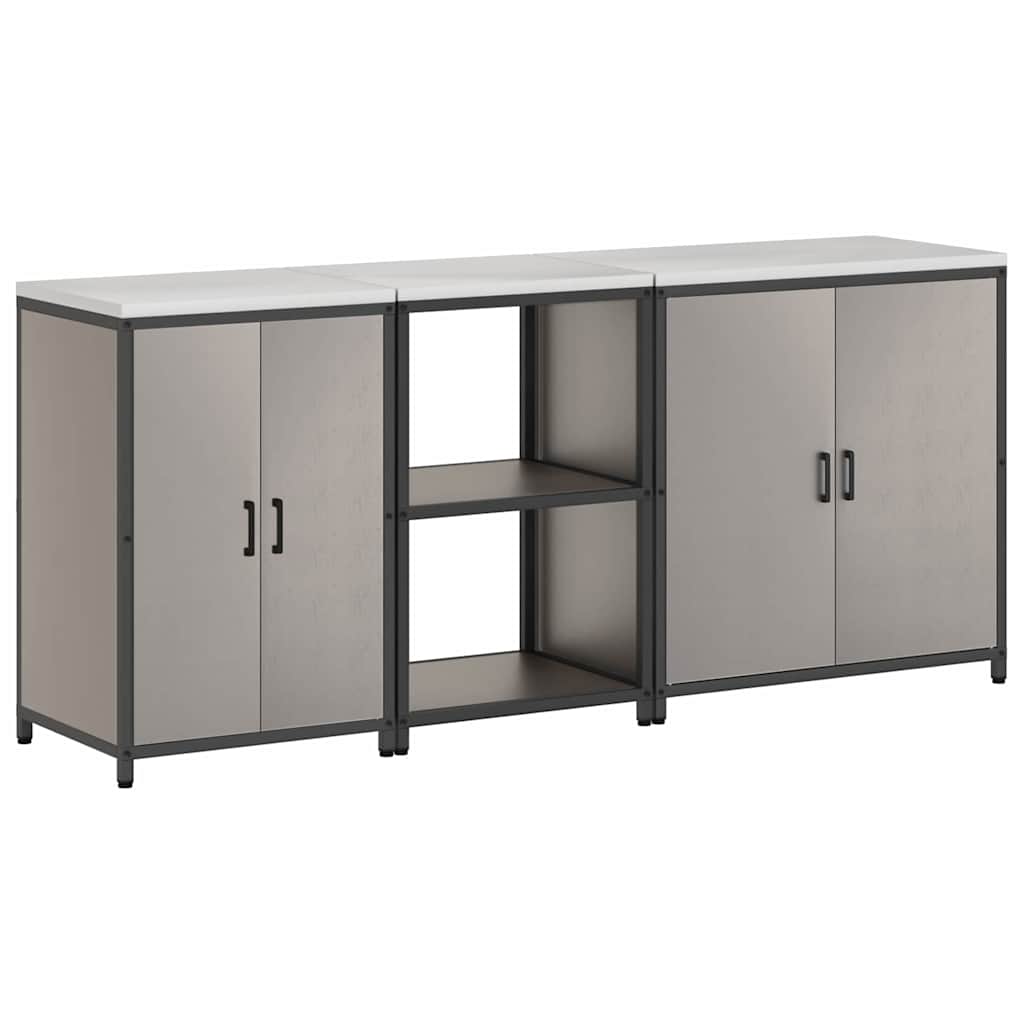 Ensemble de rangement cuisine HATTEM 3 pc Rouillé Acier - XIOS