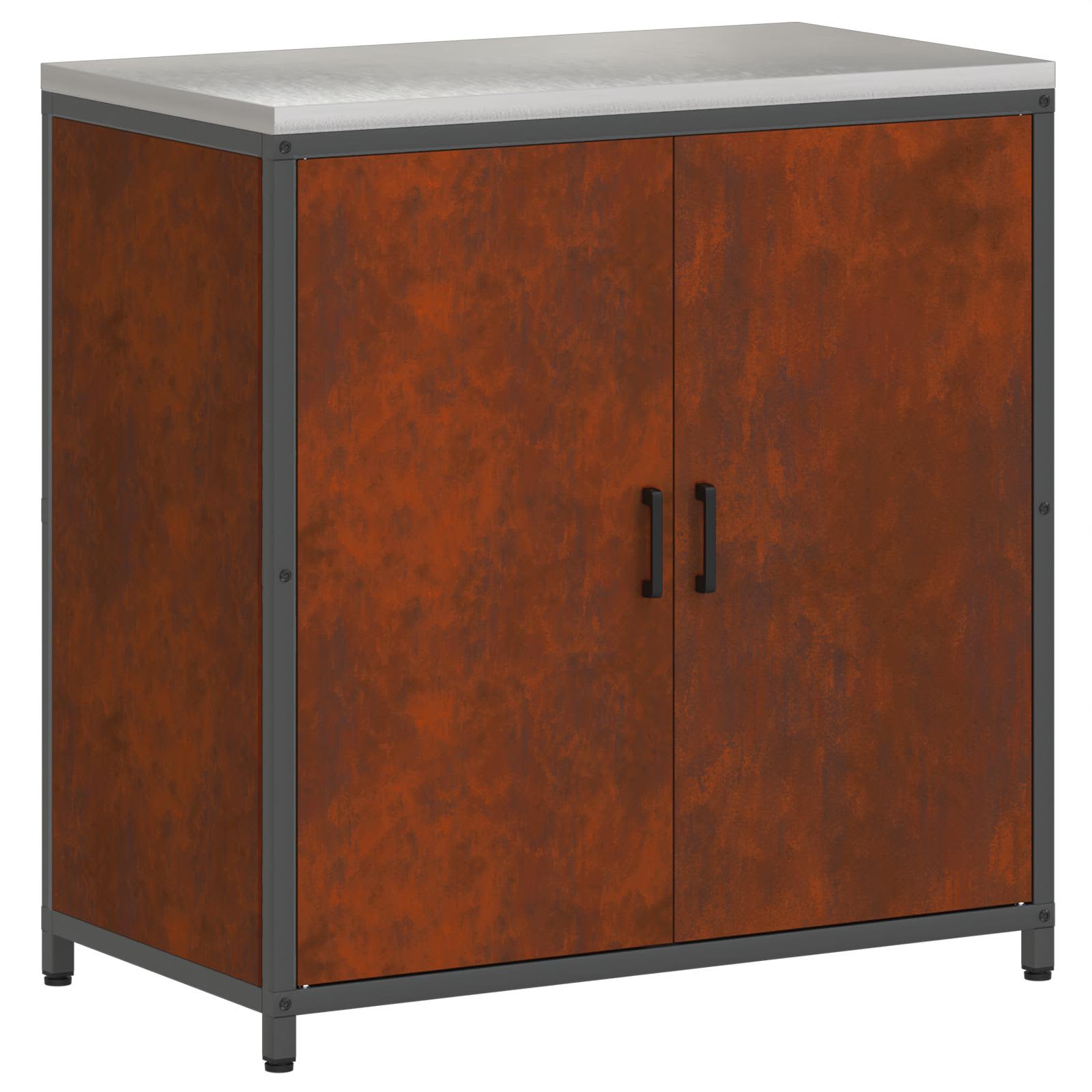 Ensemble de rangement cuisine HATTEM 3 pc Rouillé Acier - XIOS