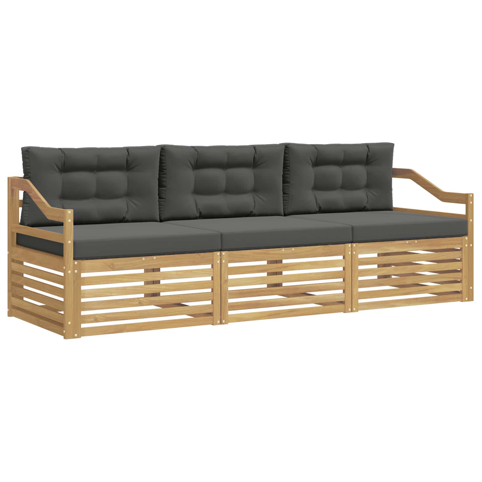 Ensemble de canapés d'extérieur 3 pcs Blanc et anthracite - XIOS