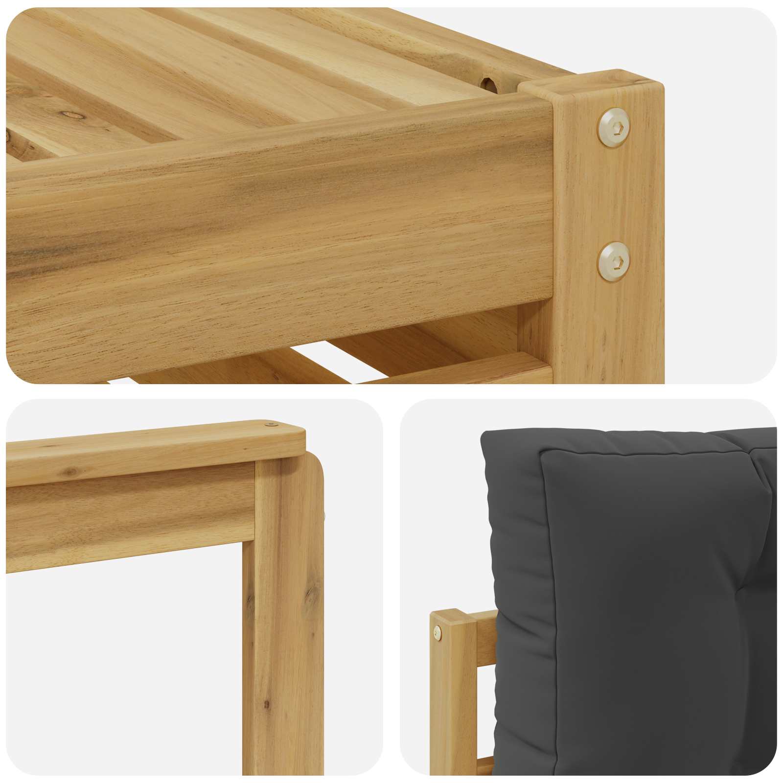 Ensemble de canapés d'extérieur 8 pcs Blanc et anthracite - XIOS