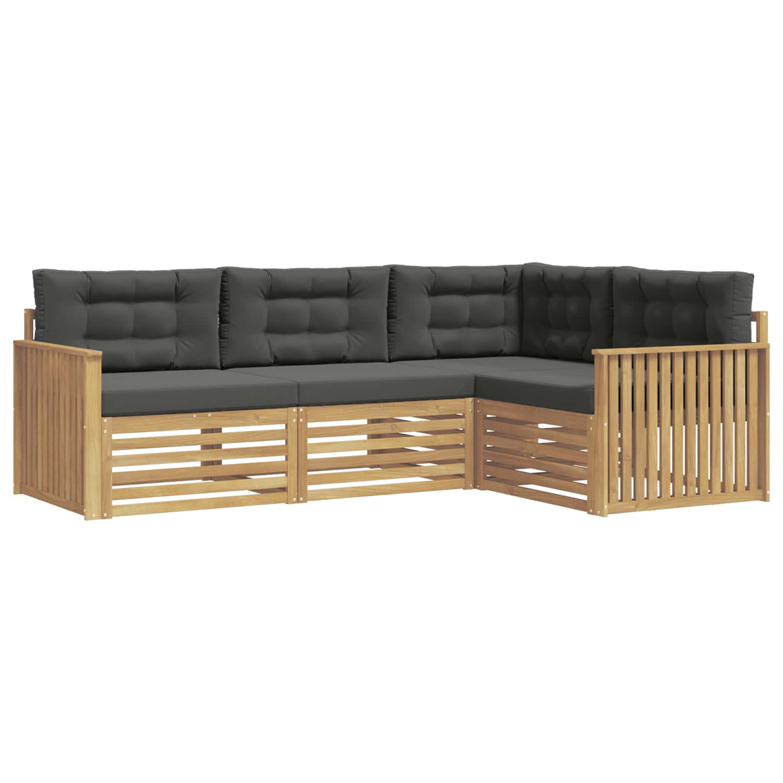 Ensemble de canapés d'extérieur 4 pcs Blanc et anthracite - XIOS