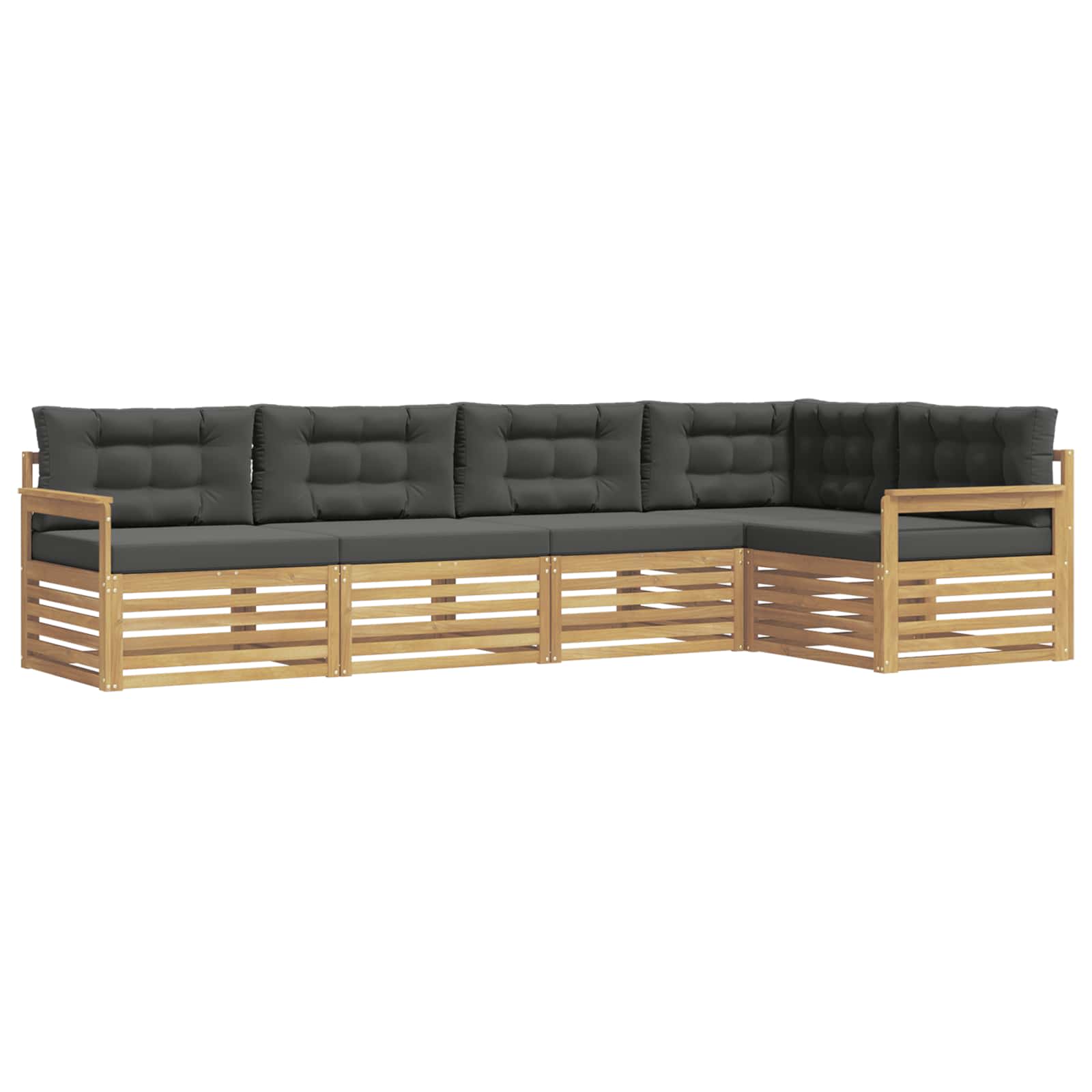 Ensemble de canapés d'extérieur 6 pcs Blanc et anthracite - XIOS
