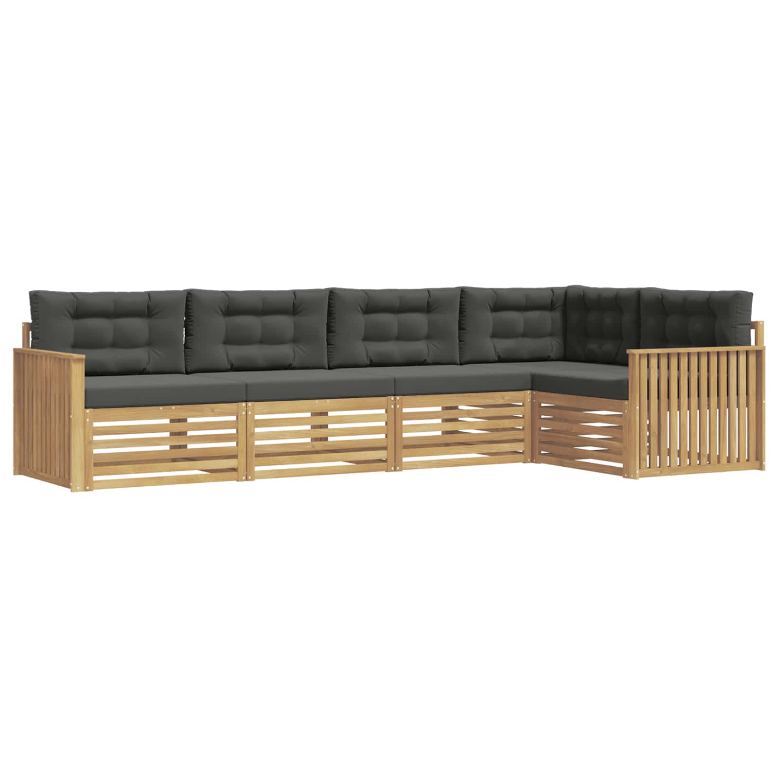 Ensemble de canapés d'extérieur 5 pcs Blanc et anthracite - XIOS