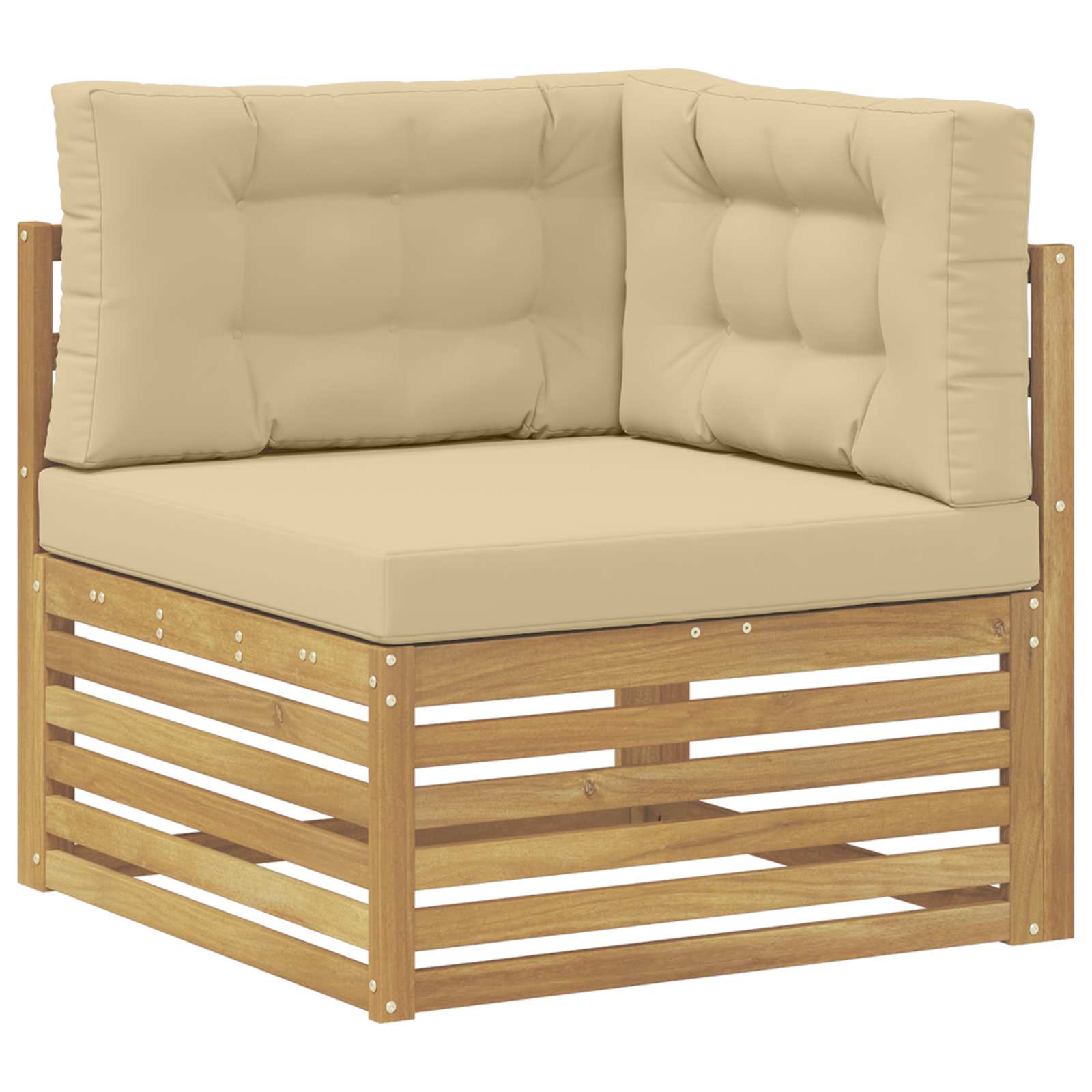 Ensemble de canapés d'extérieur 9 pcs Blanc et Beige - XIOS