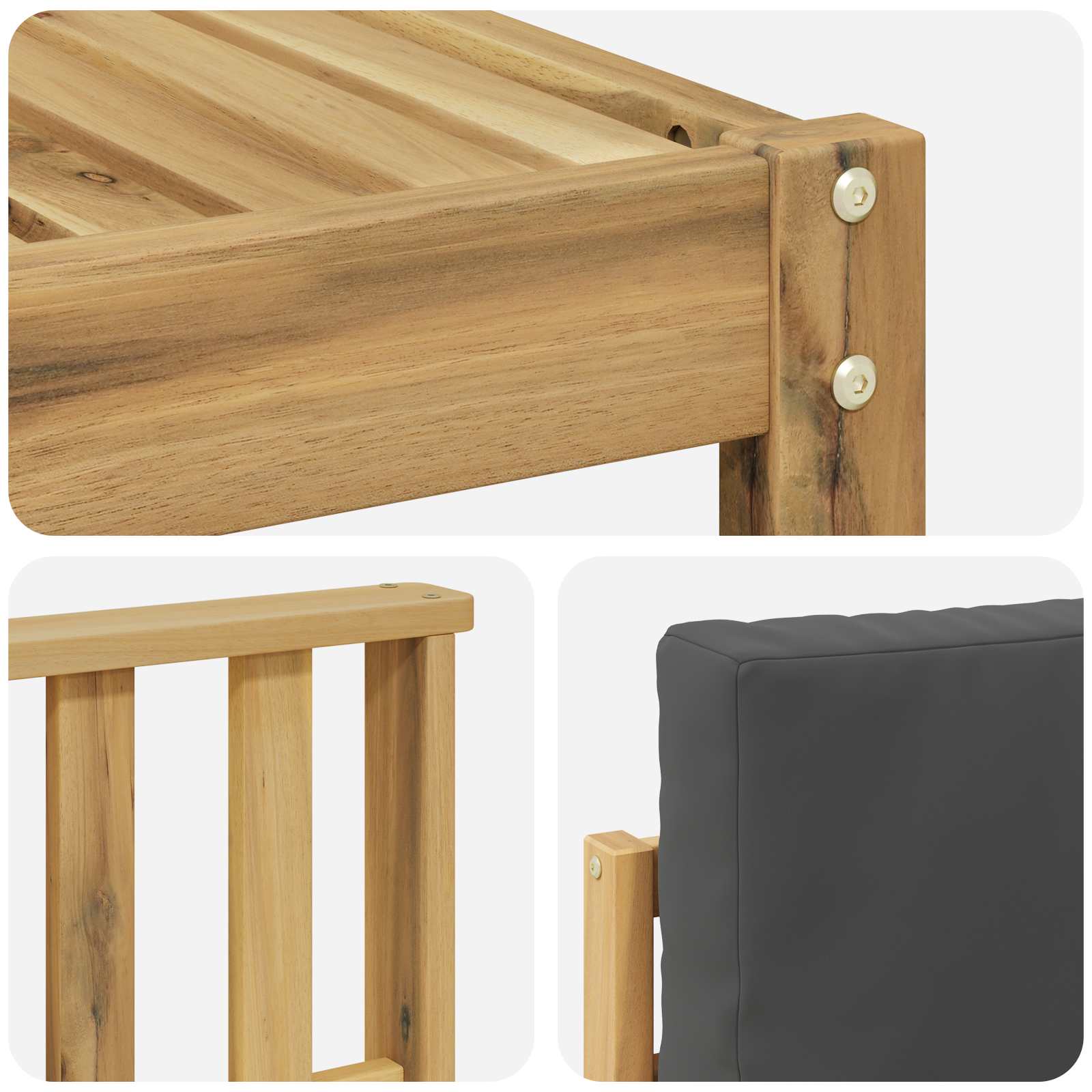 Ensemble de canapés d'extérieur 5 pcs Blanc et anthracite - XIOS