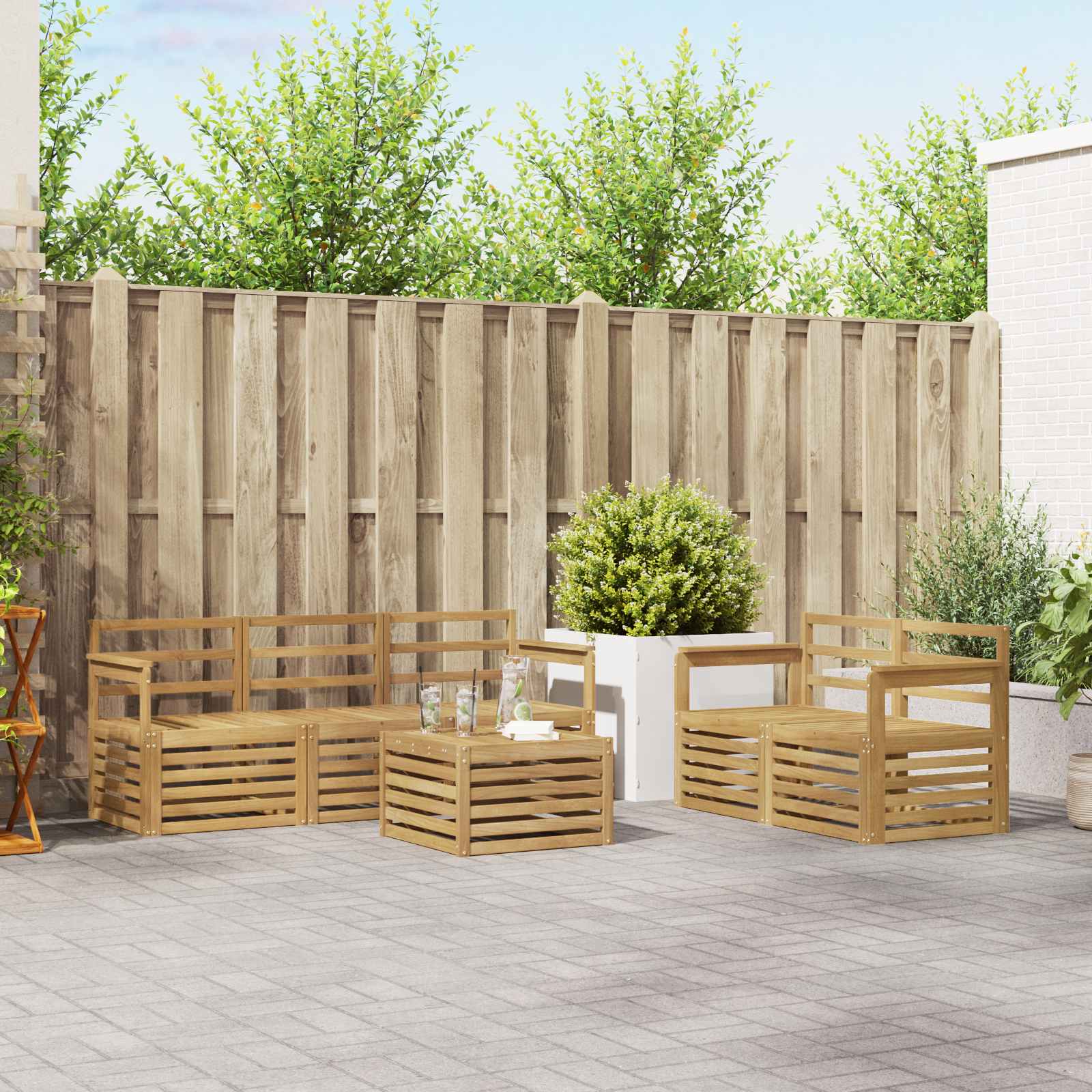 Ensembles de canapés Bois d'Acacia Massif - XIOS