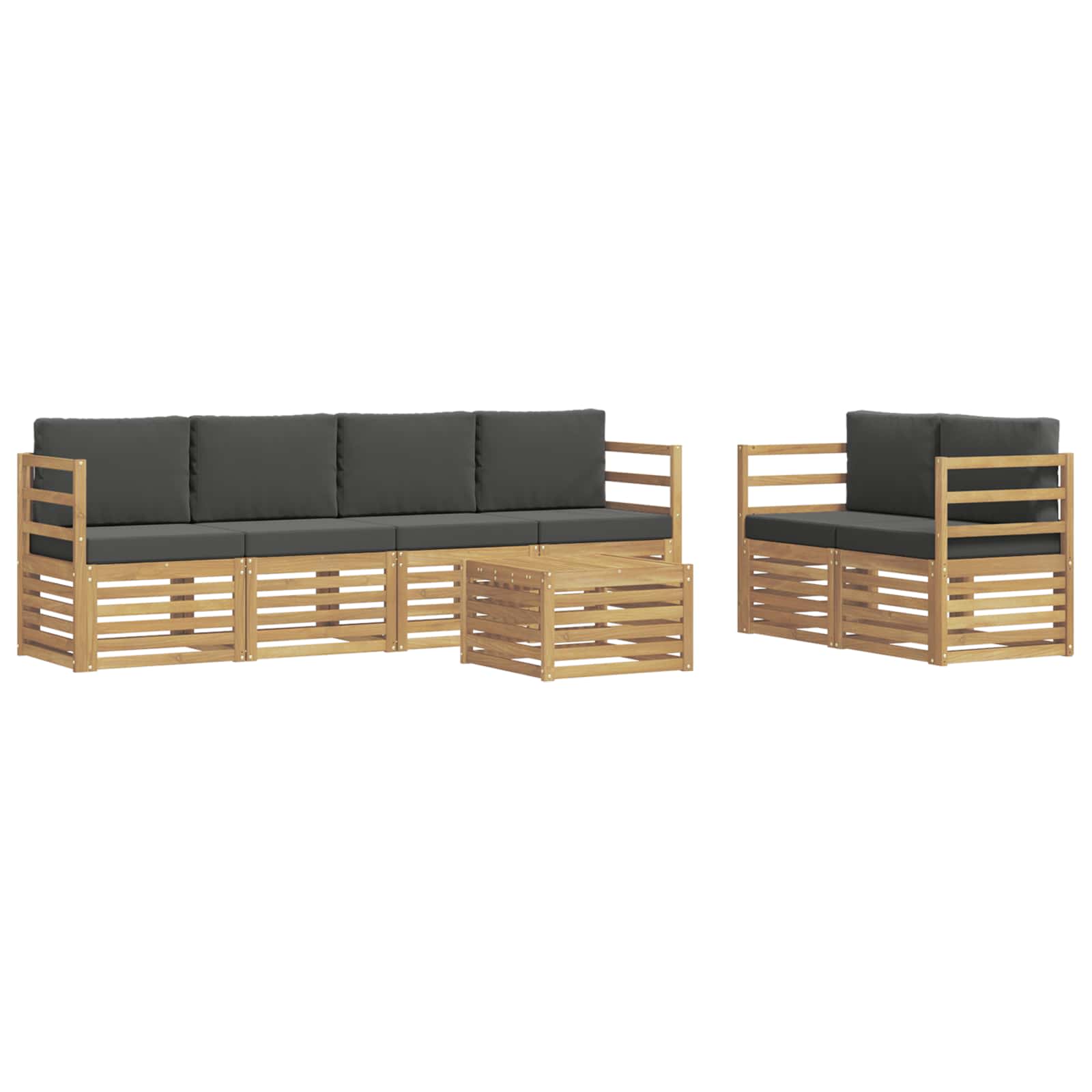 Ensemble de canapés d'extérieur 7 pcs Blanc et anthracite - XIOS