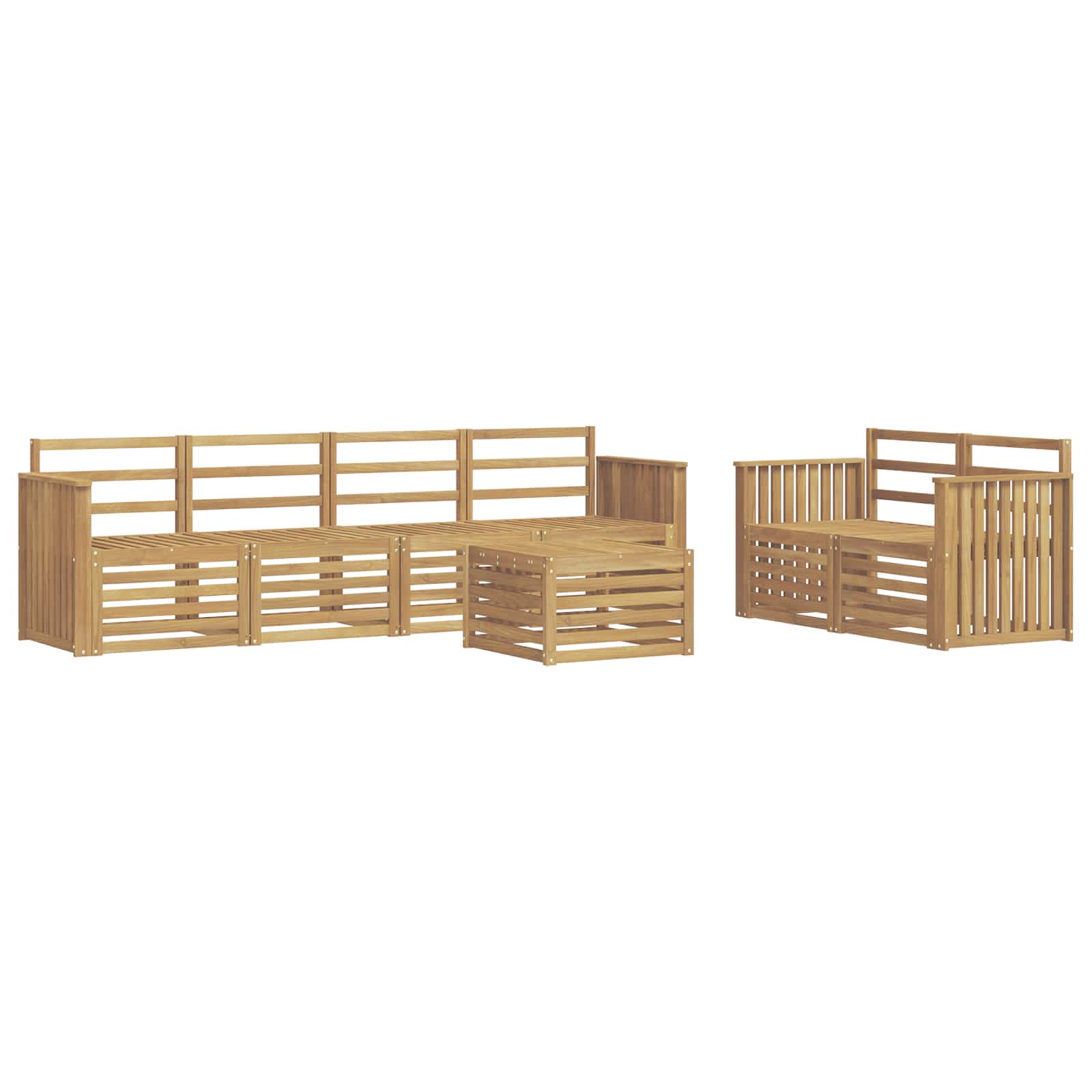 Ensemble de canapés d'extérieur 7 pcs Blanc - XIOS