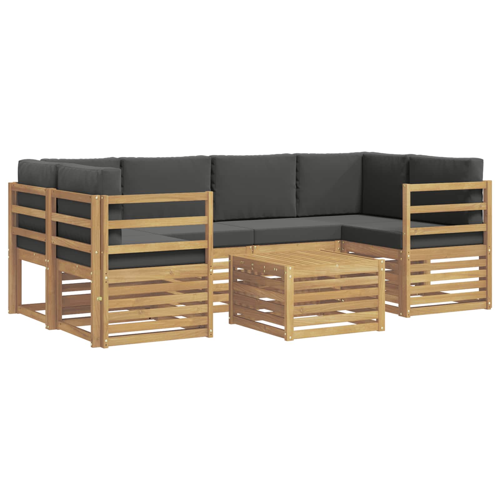 Ensemble de canapés d'extérieur 7 pcs Blanc et anthracite - XIOS
