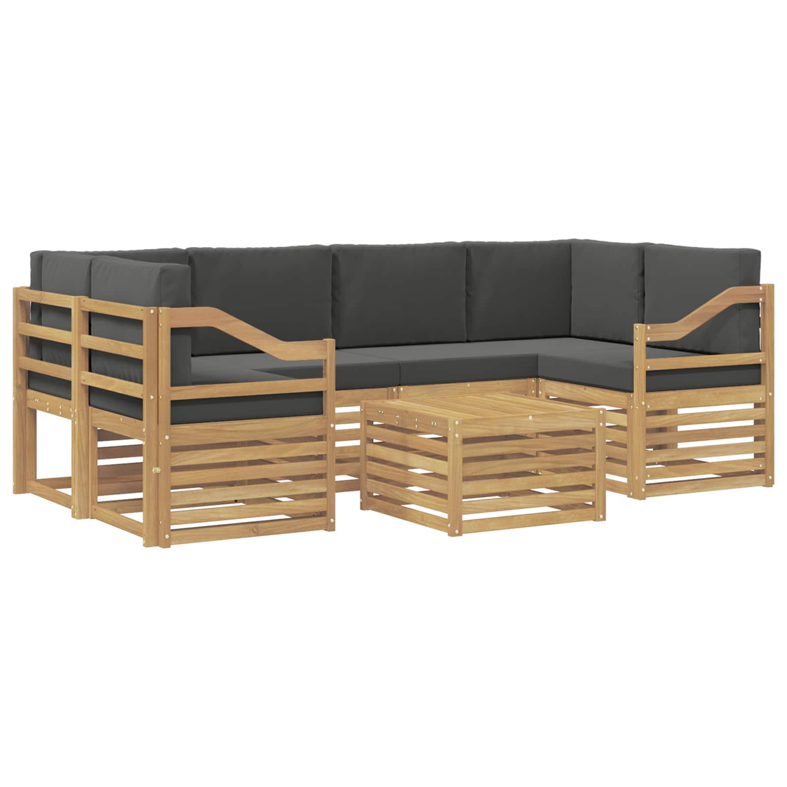 Ensemble de canapés d'extérieur 7 pcs Blanc et anthracite - XIOS