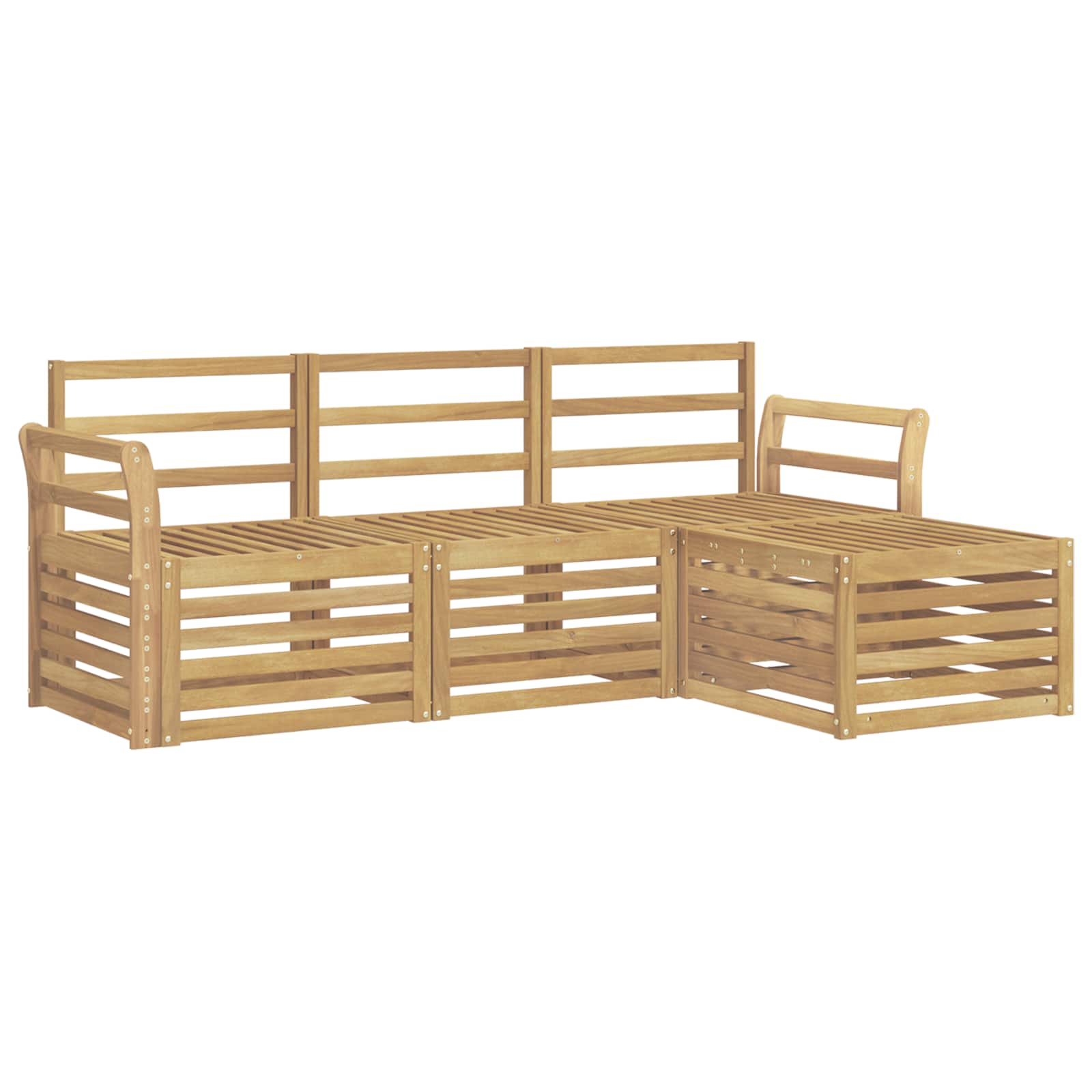 Ensemble de canapés d'extérieur 4 pcs Blanc - XIOS