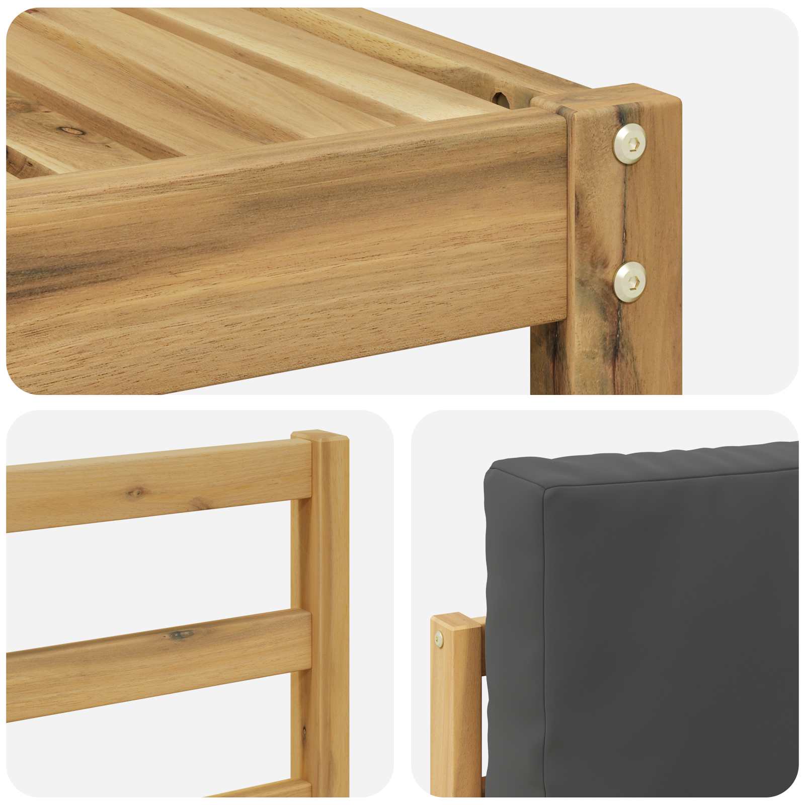 Ensemble de canapés d'extérieur 6 pcs Blanc et anthracite - XIOS
