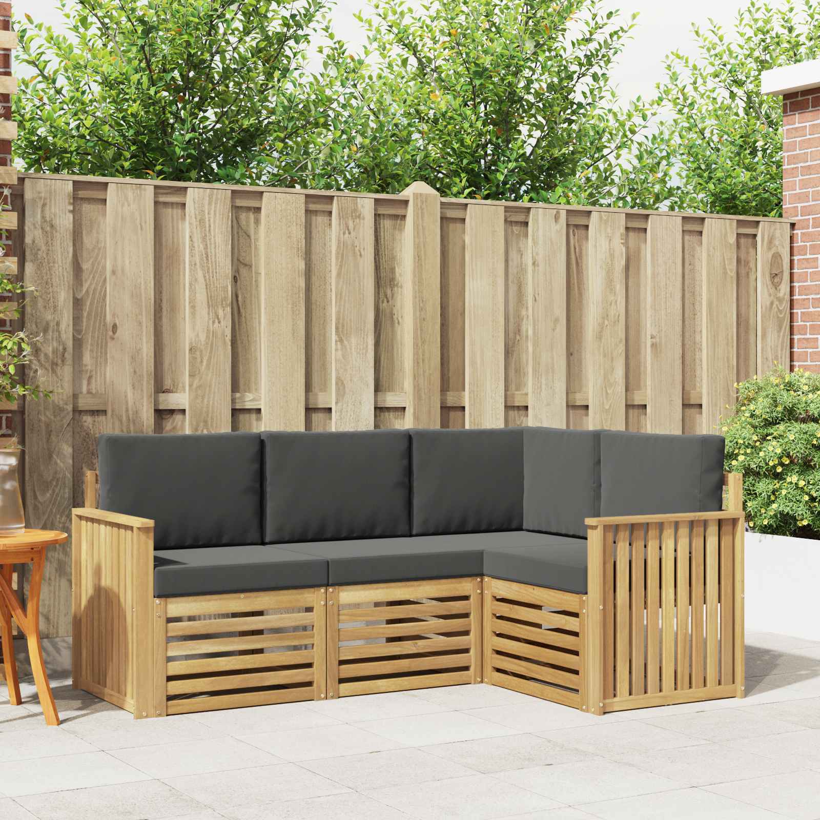 Ensembles de canapés 4 pcs Blanc et anthracite - XIOS