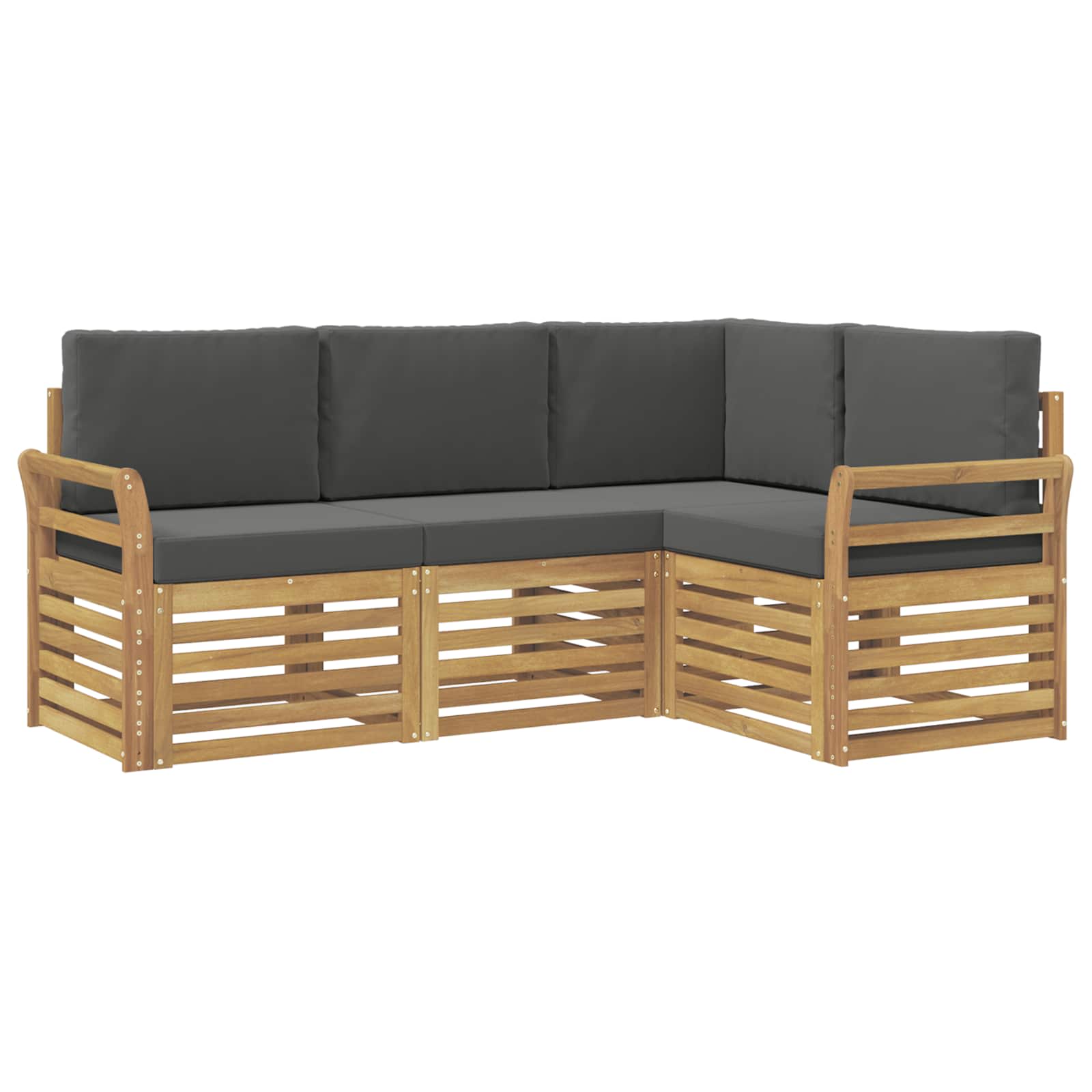 Ensembles de canapés 4 pcs Blanc et anthracite - XIOS