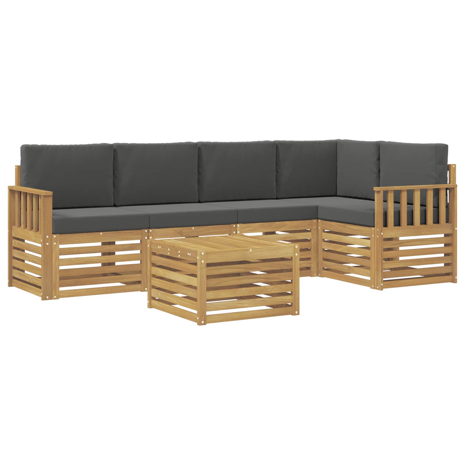 Ensemble de canapés d'extérieur 6 pcs Blanc et anthracite - XIOS