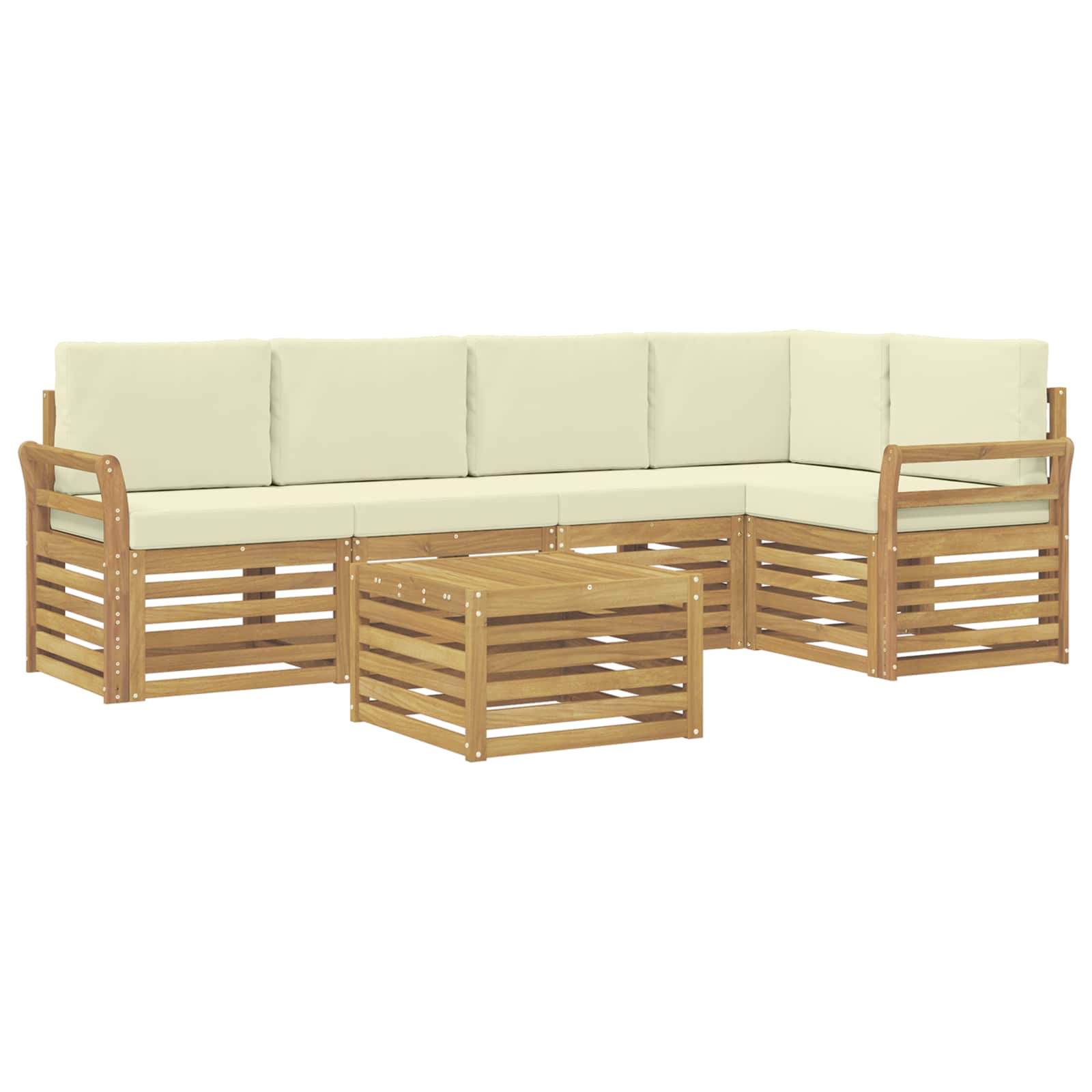 Ensemble de canapés d'extérieur 6 pcs Blanc et crème - XIOS