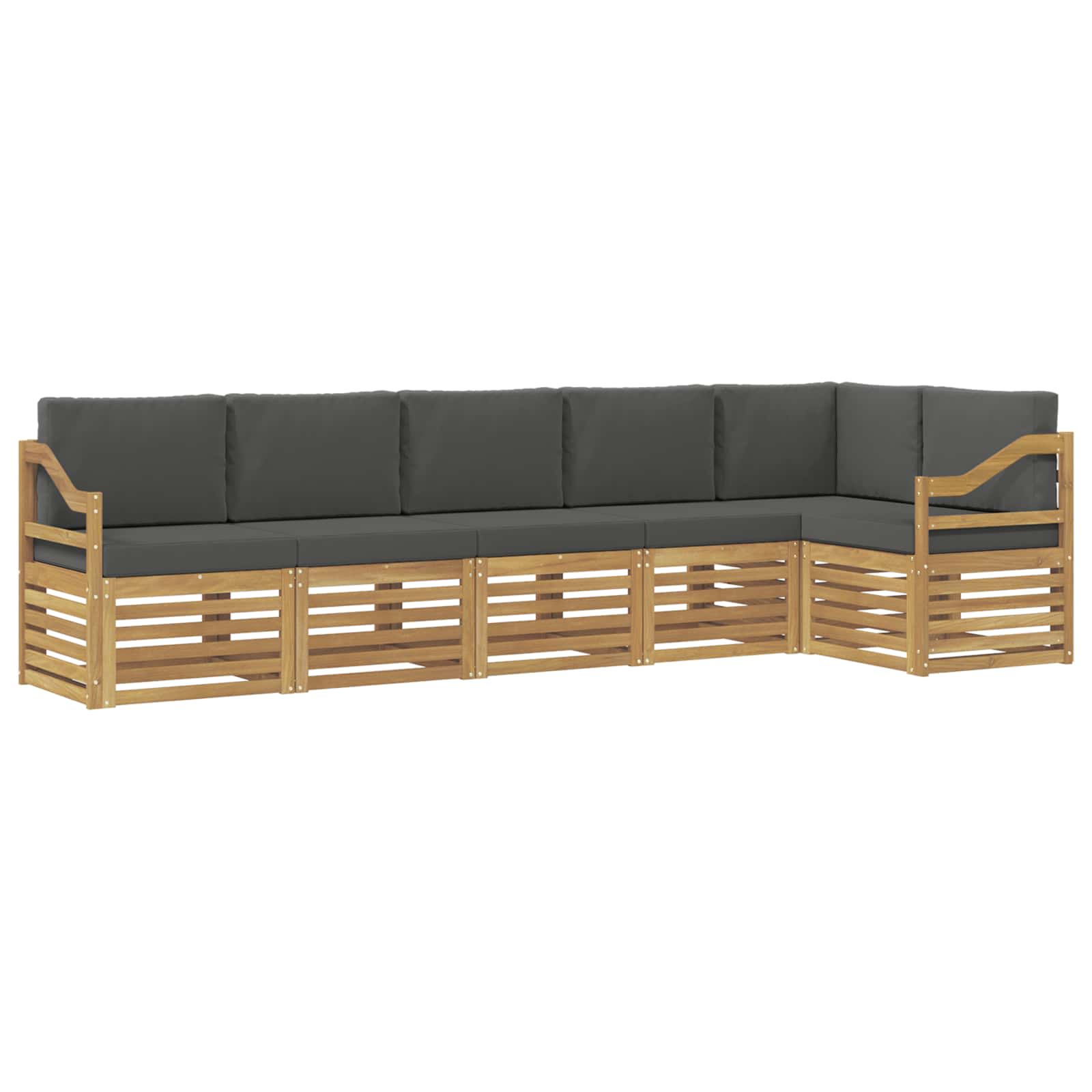 Ensemble de canapés d'extérieur 6 pcs Blanc et anthracite - XIOS