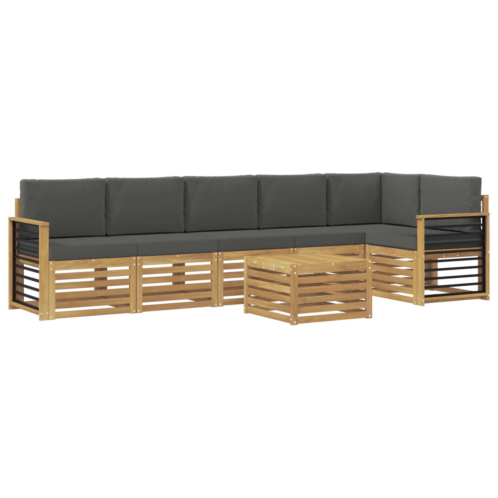 Ensemble de canapés d'extérieur 7 pcs Blanc et anthracite - XIOS