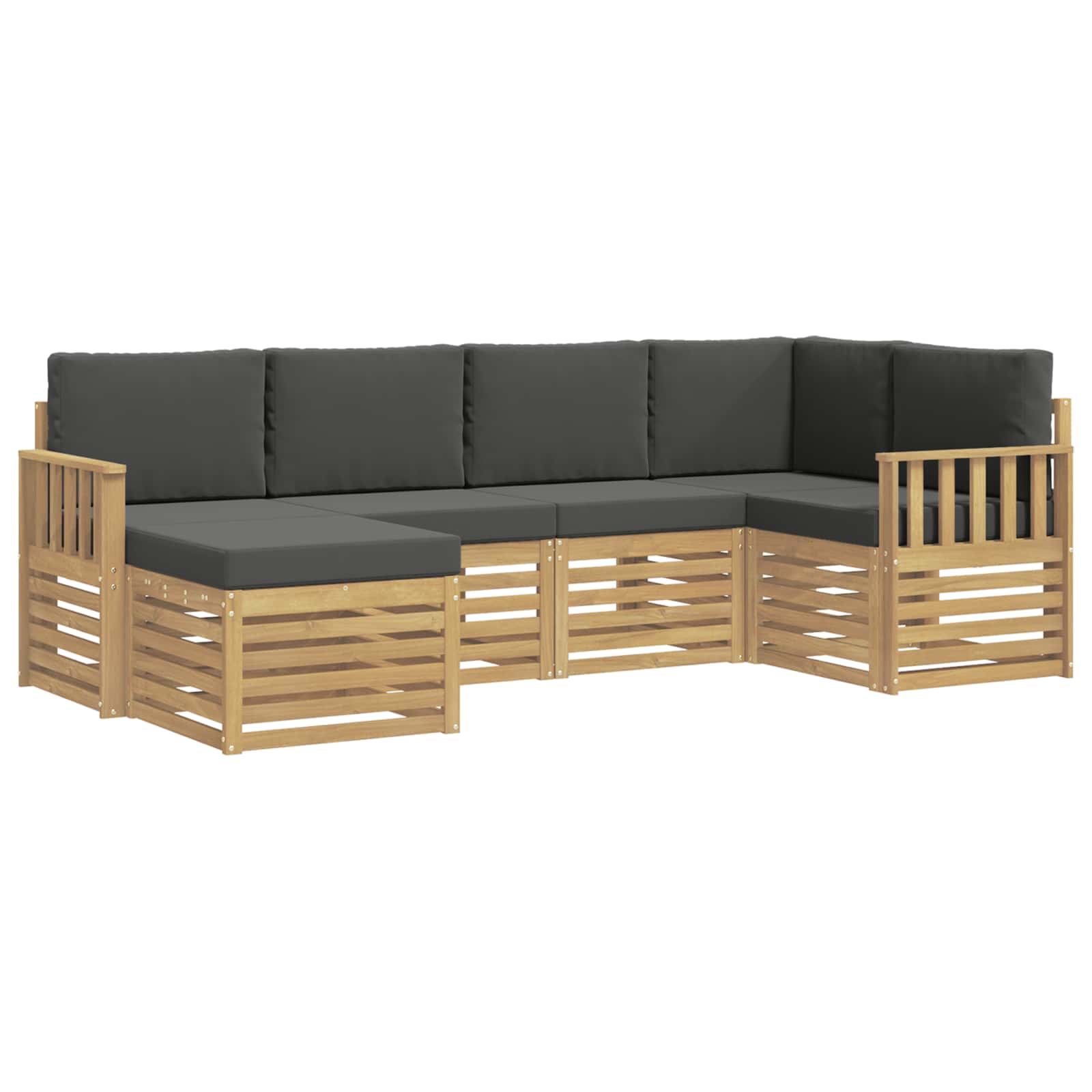 Ensemble de canapés d'extérieur 6 pcs Blanc et anthracite - XIOS