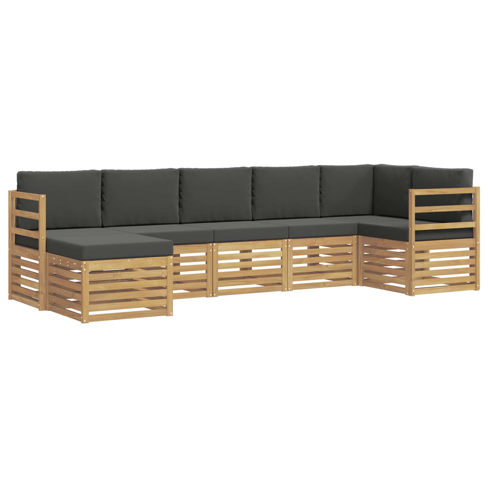 Ensemble de canapés d'extérieur 7 pcs Blanc et anthracite - XIOS