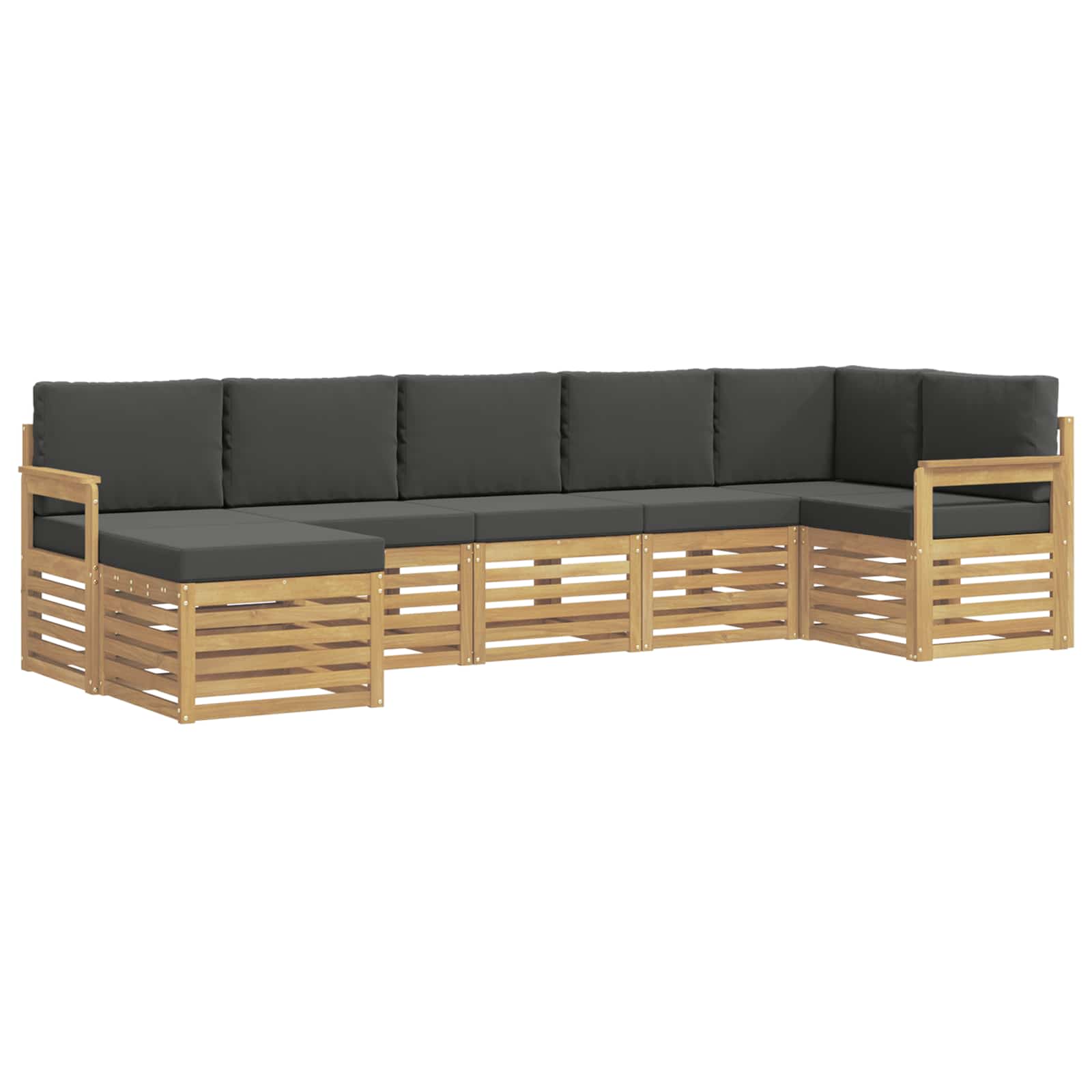 Ensemble de canapés d'extérieur 7 pcs Blanc et anthracite - XIOS