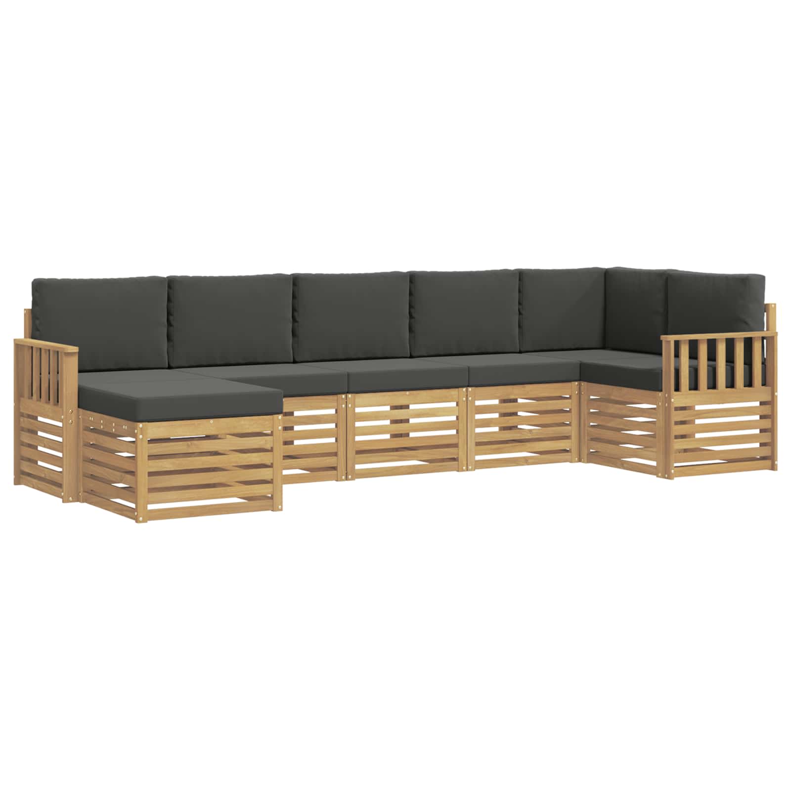 Ensemble de canapés d'extérieur 7 pcs Blanc et anthracite - XIOS